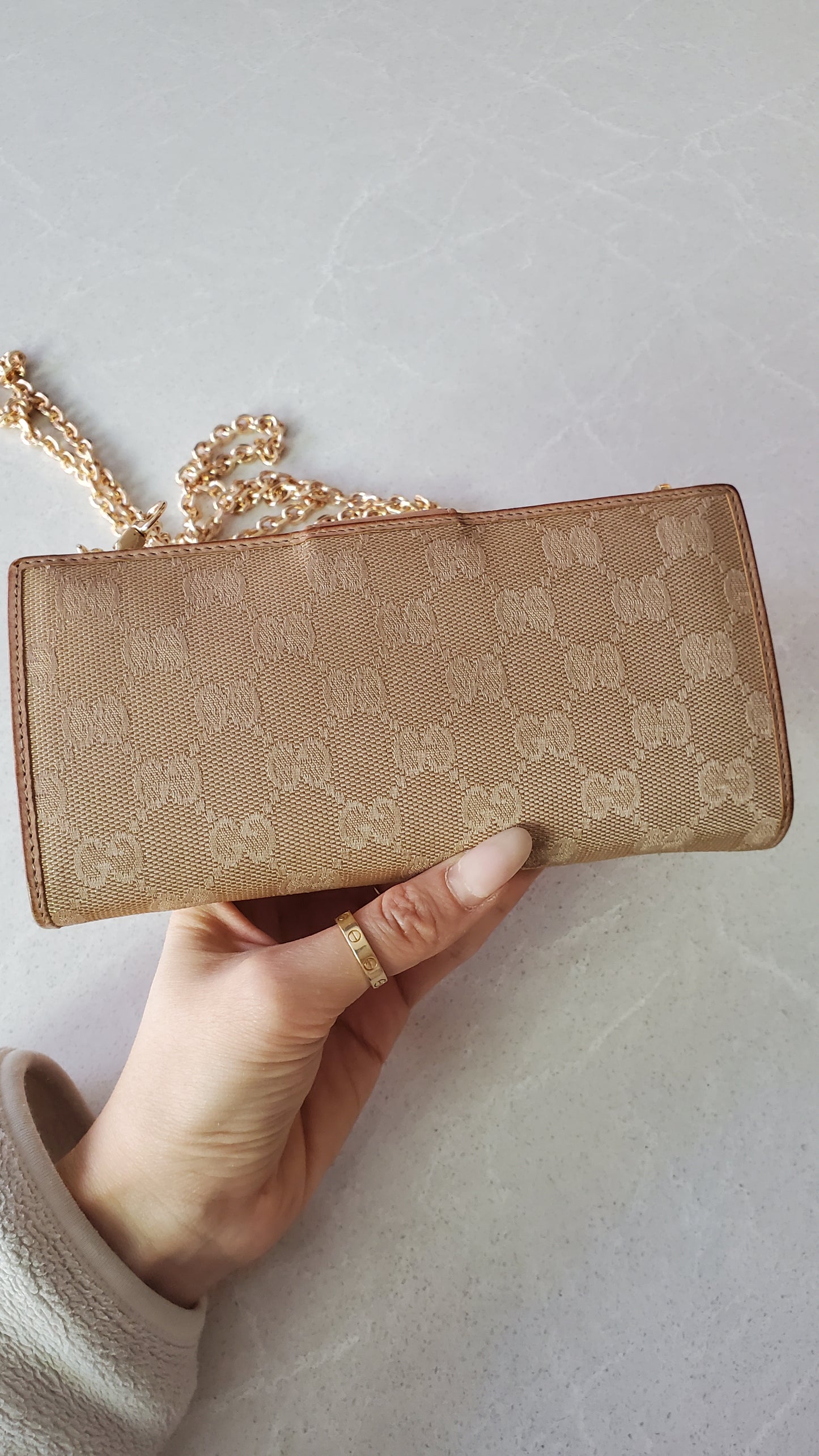 Authentic Gucci Upcycle Wallet on Chains