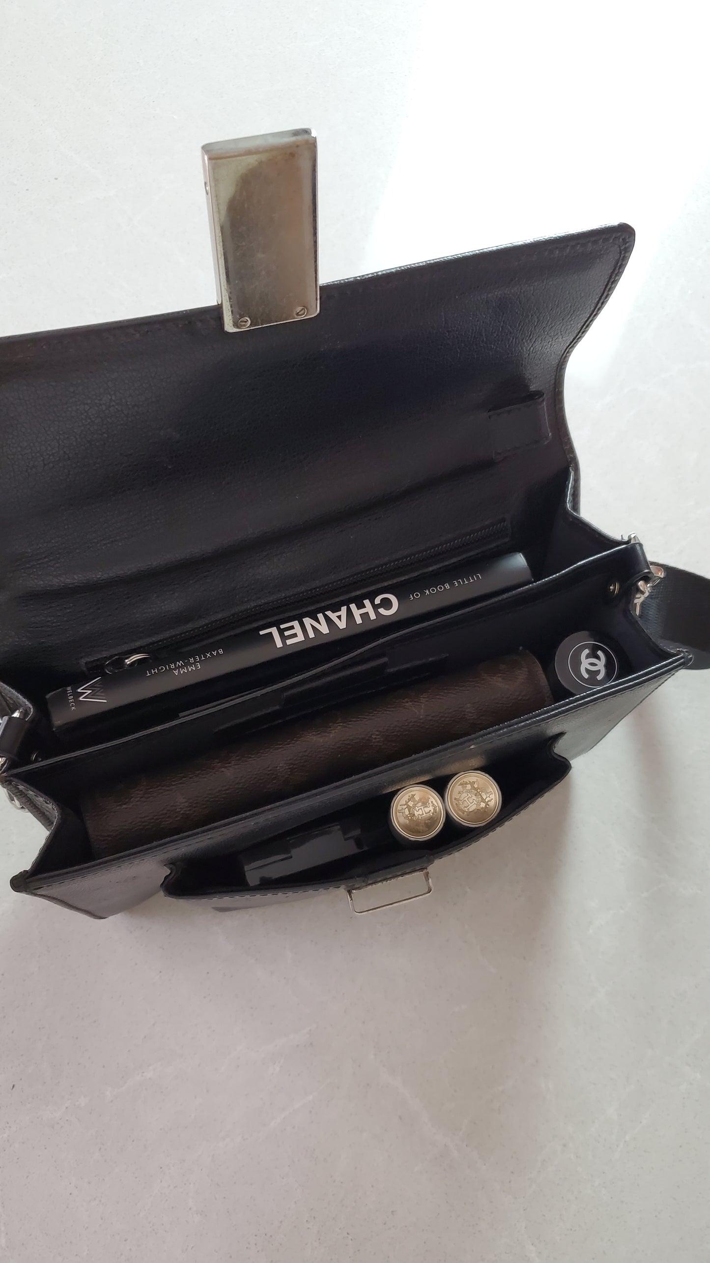 Authentic Gucci Upcycle Black Leather Purse with Strap