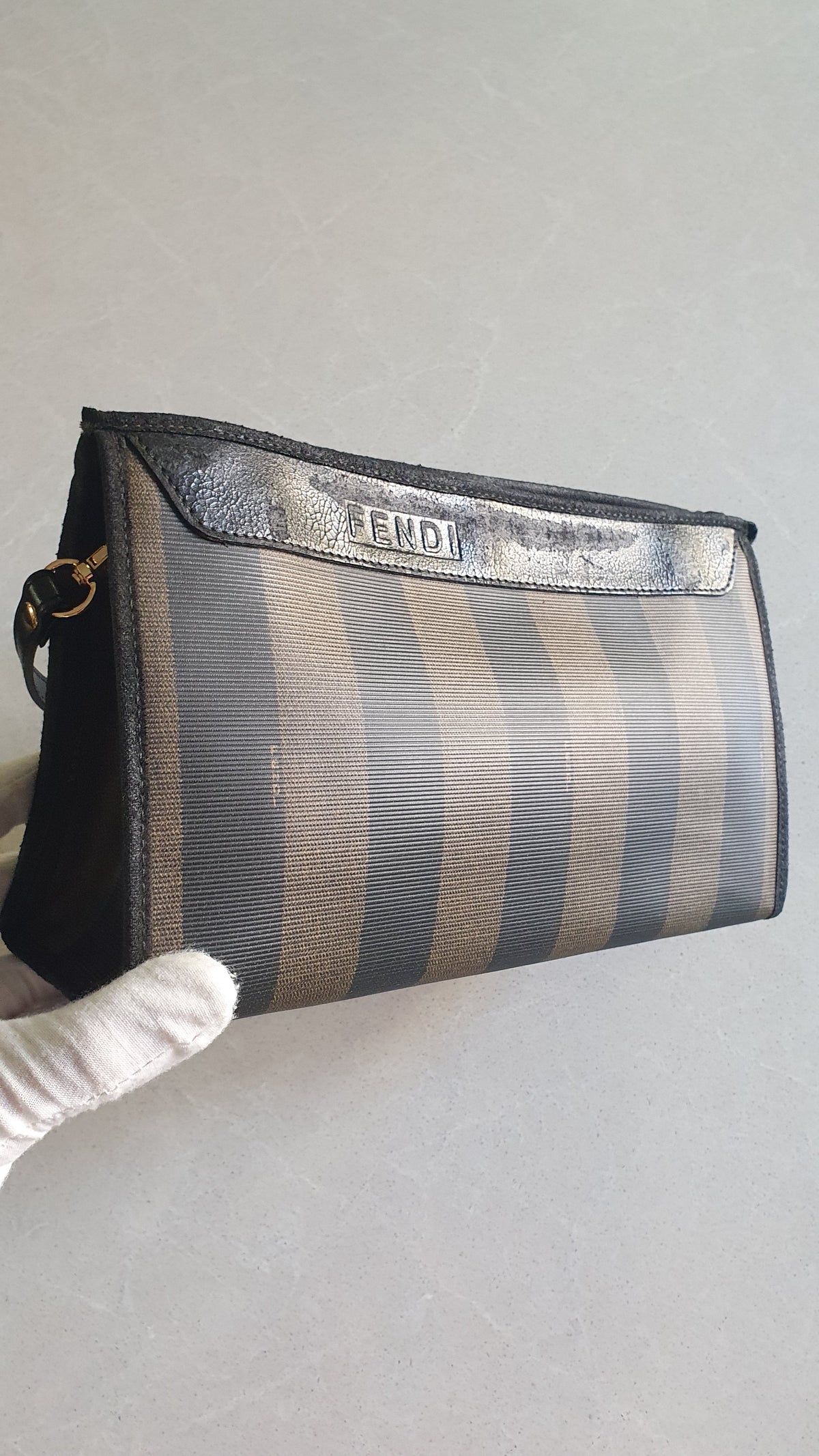 Authentic Vintage Fendi Medium Size Shoulder Purse with Strap