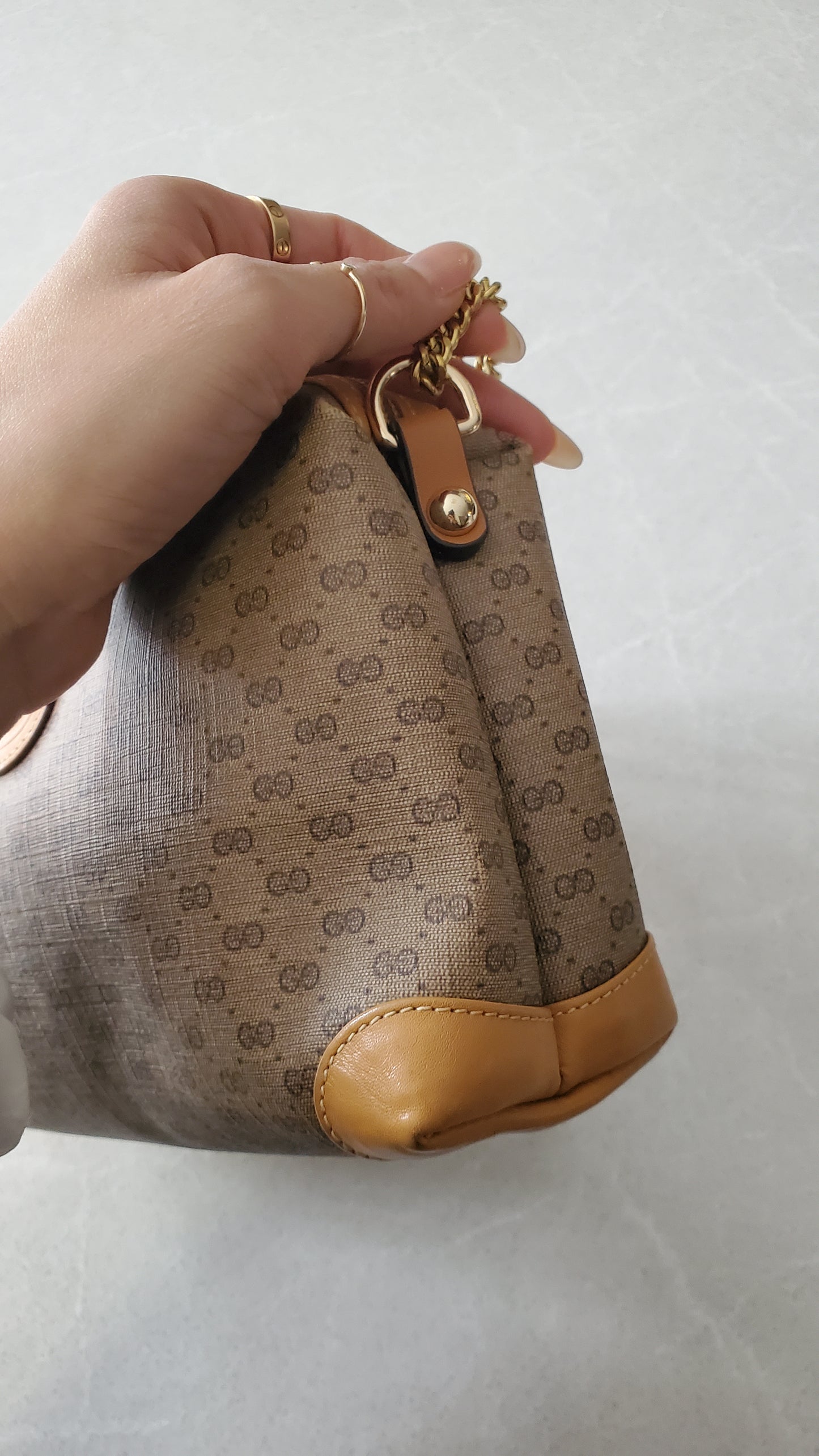 Authentic Vintage Gucci Upcycle Purse on Chain