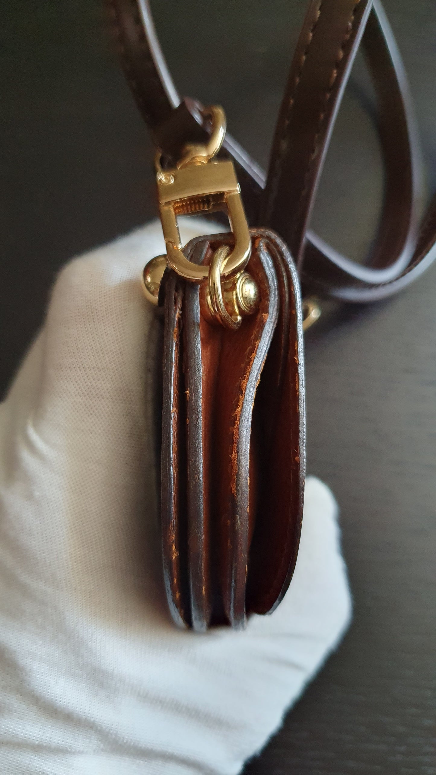Authentic Vintage Louis Vuitton Upcycle Mini Pouch with Strap