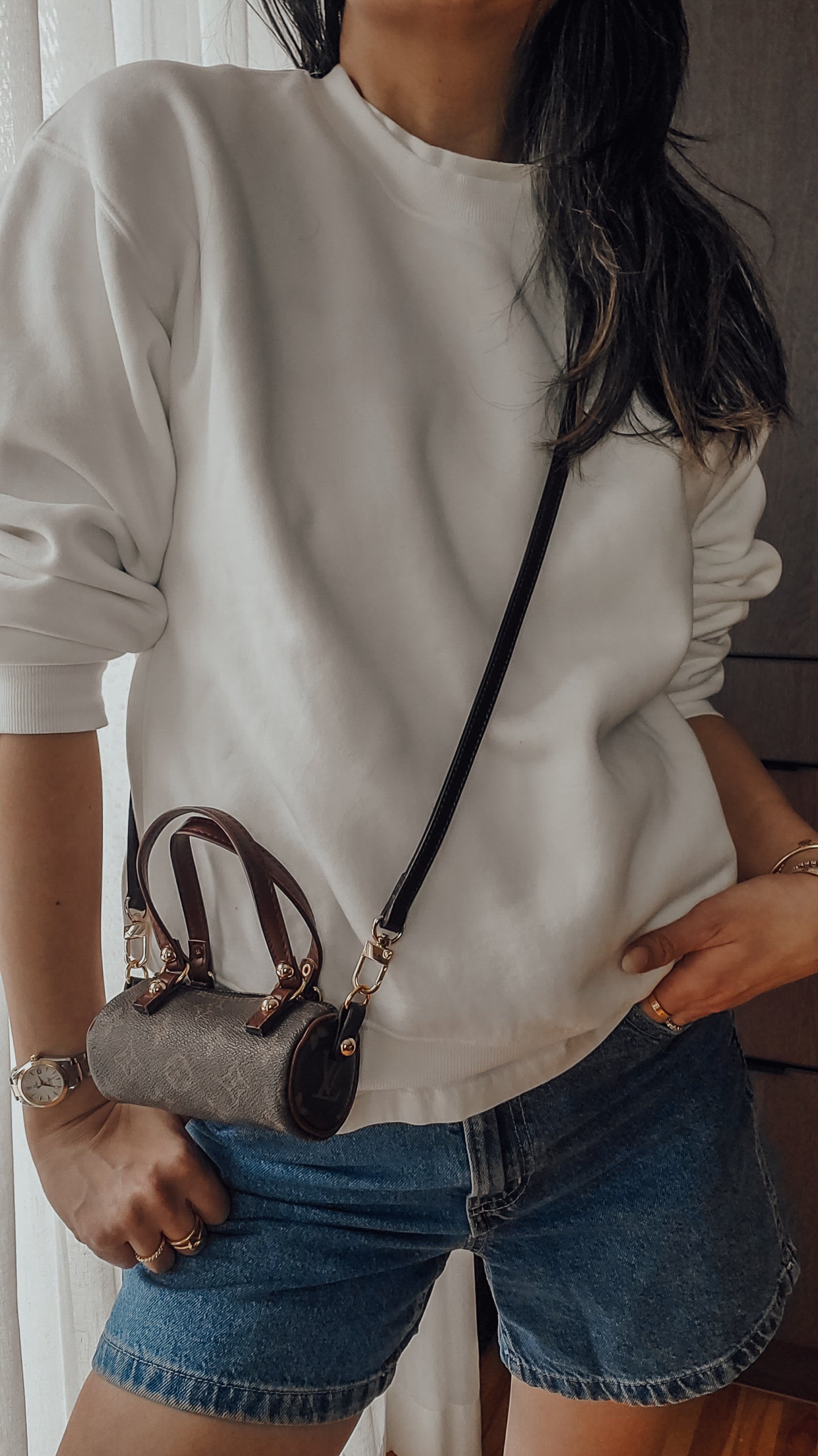 Authentic Vintage Louis Vuitton Upcycle Mini Purse with Straps