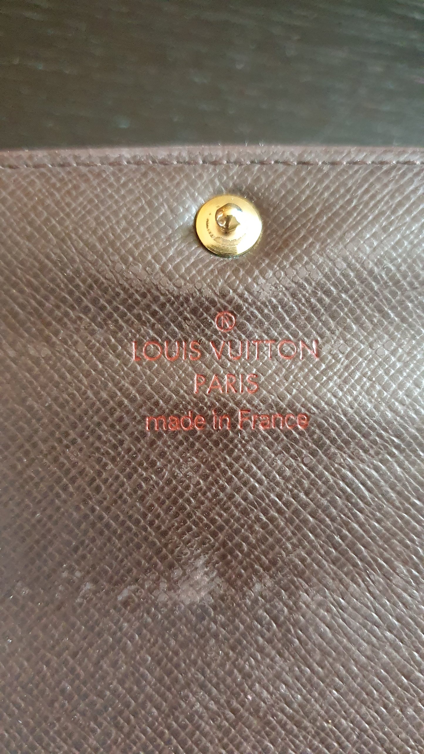 Authentic Vintage Louis Vuitton (2) Upcycle Brown Damier Wallet with Straps