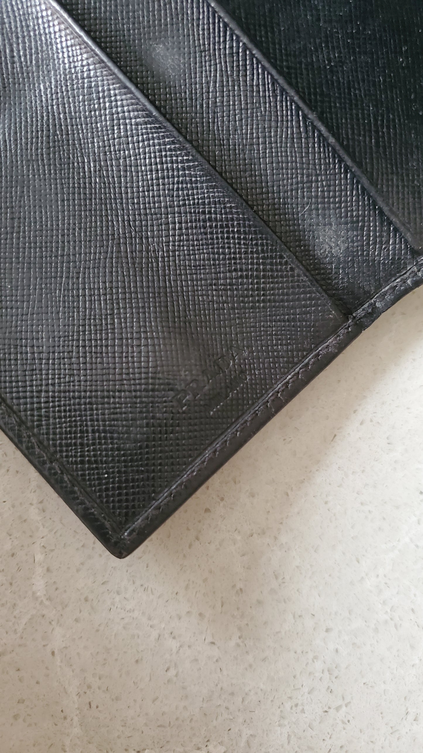 Authentic Prada Upcycle Black Small Keyholder with Strap