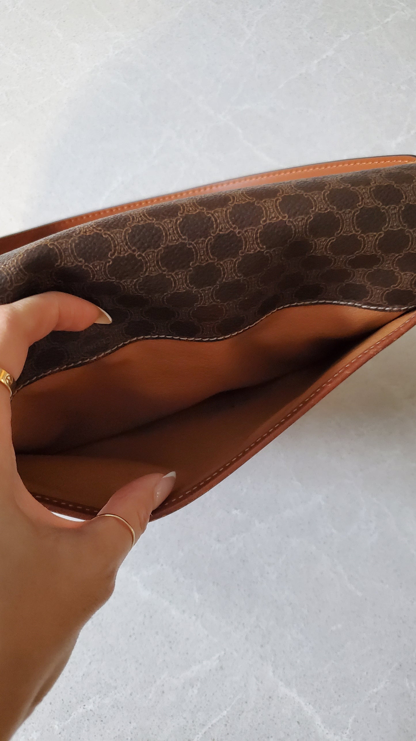 Authentic Vintage Celine Versatile Shoulder/ Crossbody Brown Purse