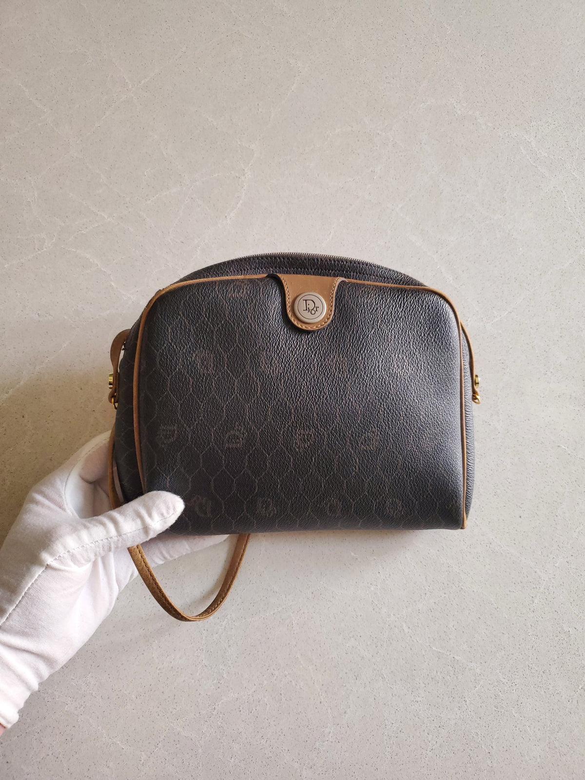 Authentic Vintage Dior Upcycle Purse with Shoulder Strap
