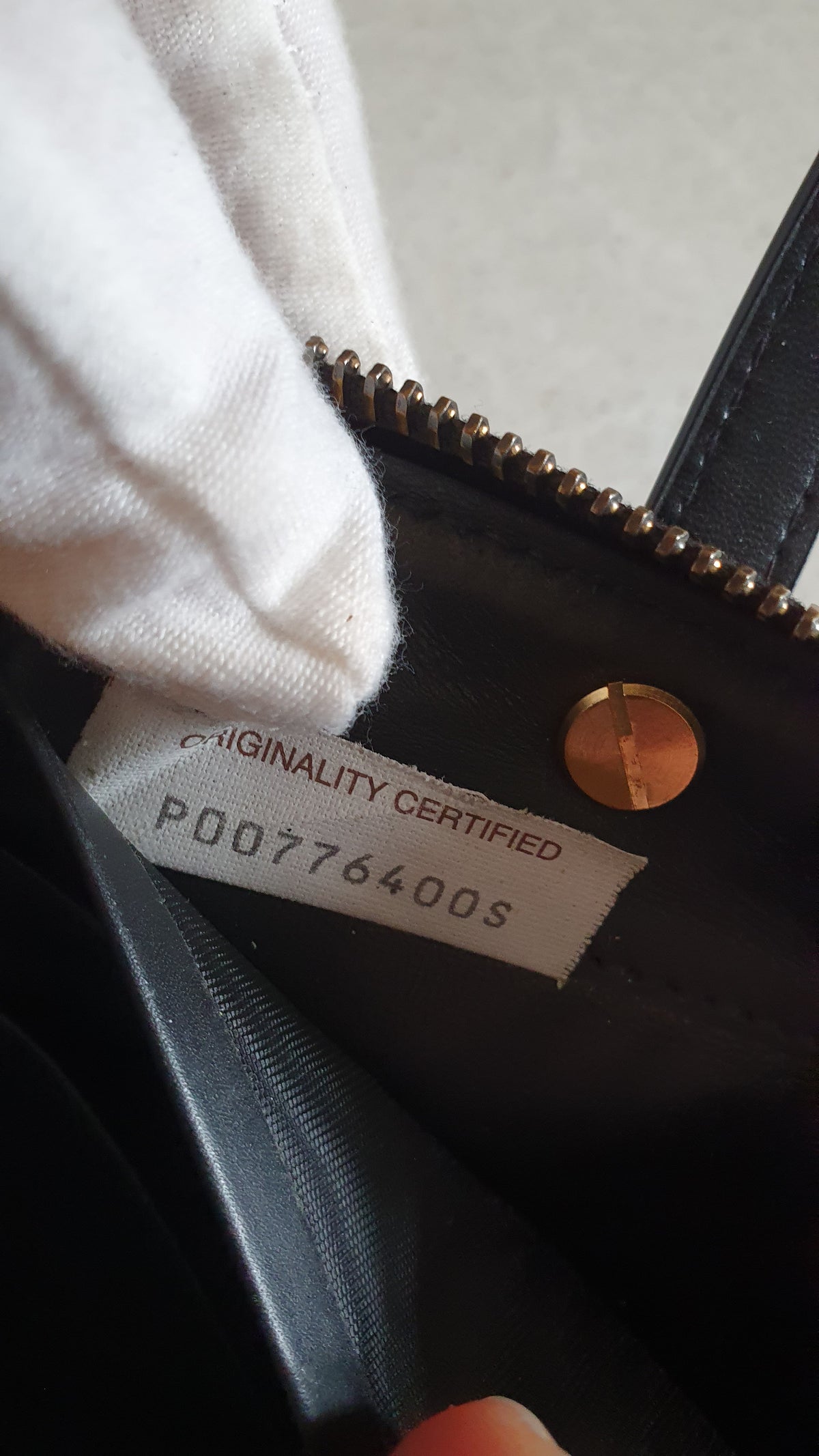 Authentic Bottega Veneta Upcycle Black Zip Wallet with Two Handles