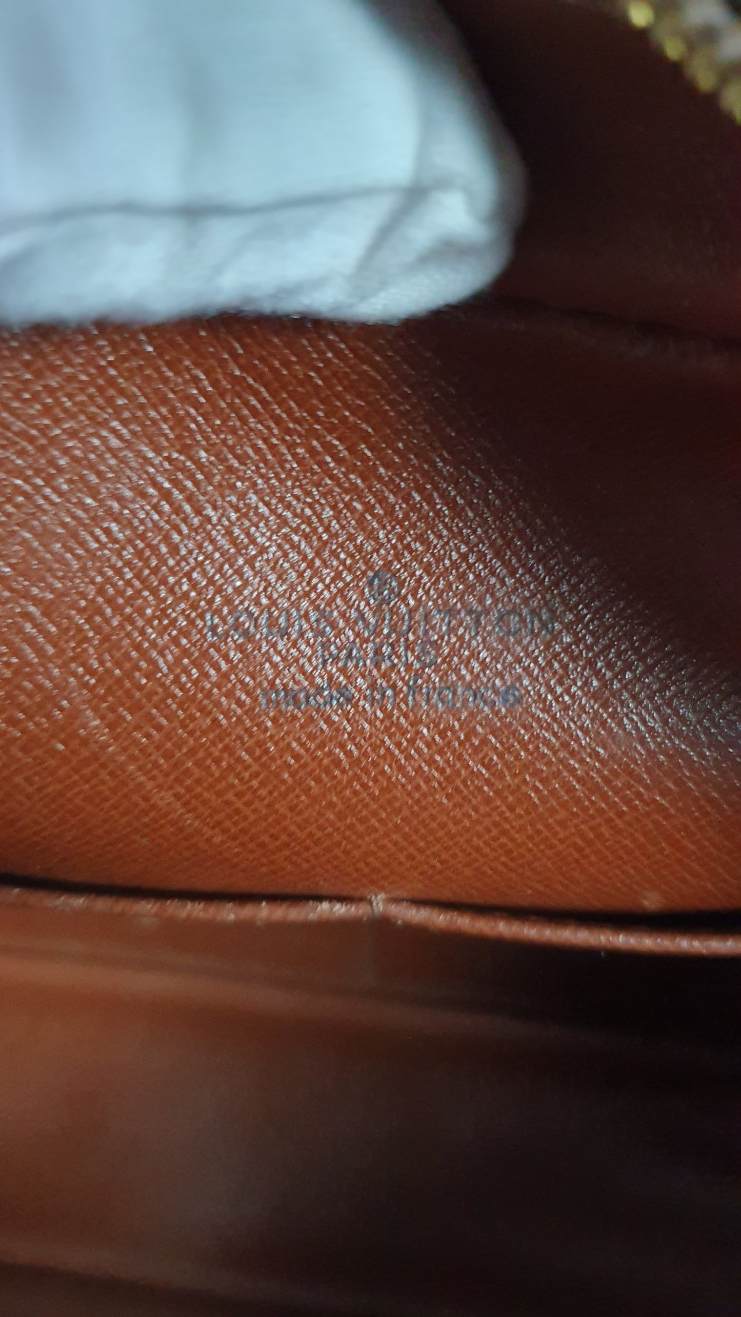 Authentic Vintage Louis Vuitton (863.SL) Upcycle Purse with Strap & Chain