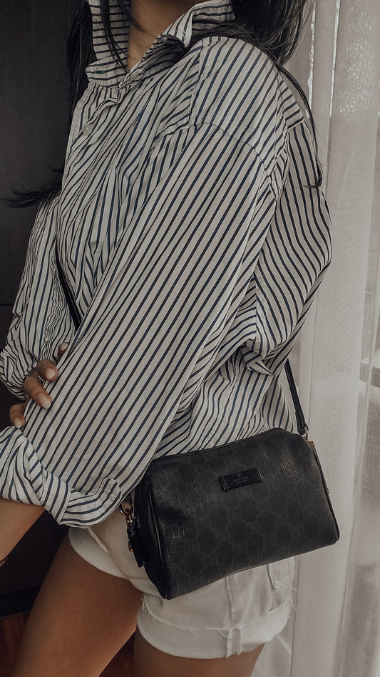 Authentic Gucci Upcycle Black Purse with Strap