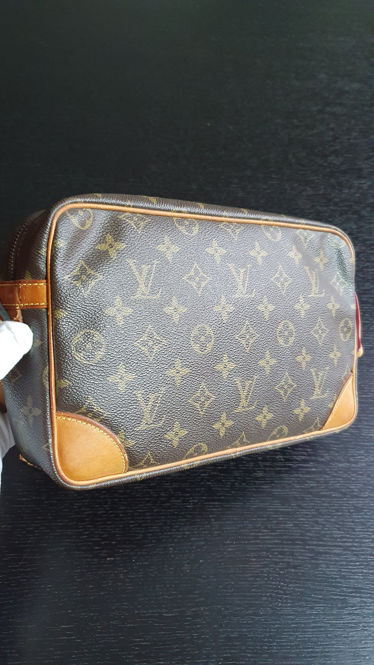 Authentic Vintage Louis Vuitton (863.SL) Upcycle Purse with Strap & Chain
