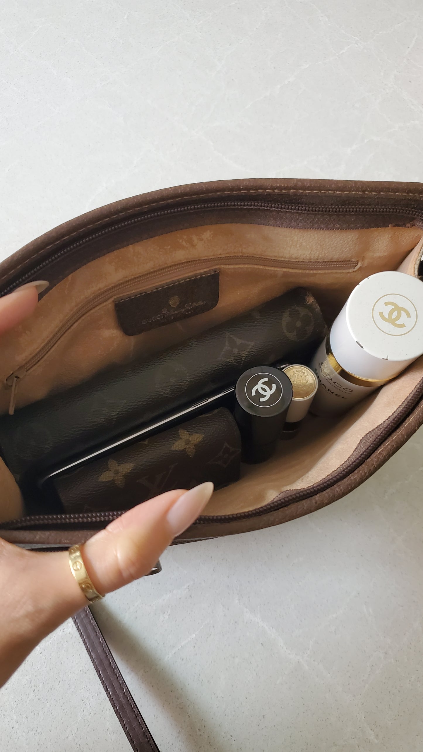 Authentic Vintage Gucci Upcycle Purse on Chain & Strap