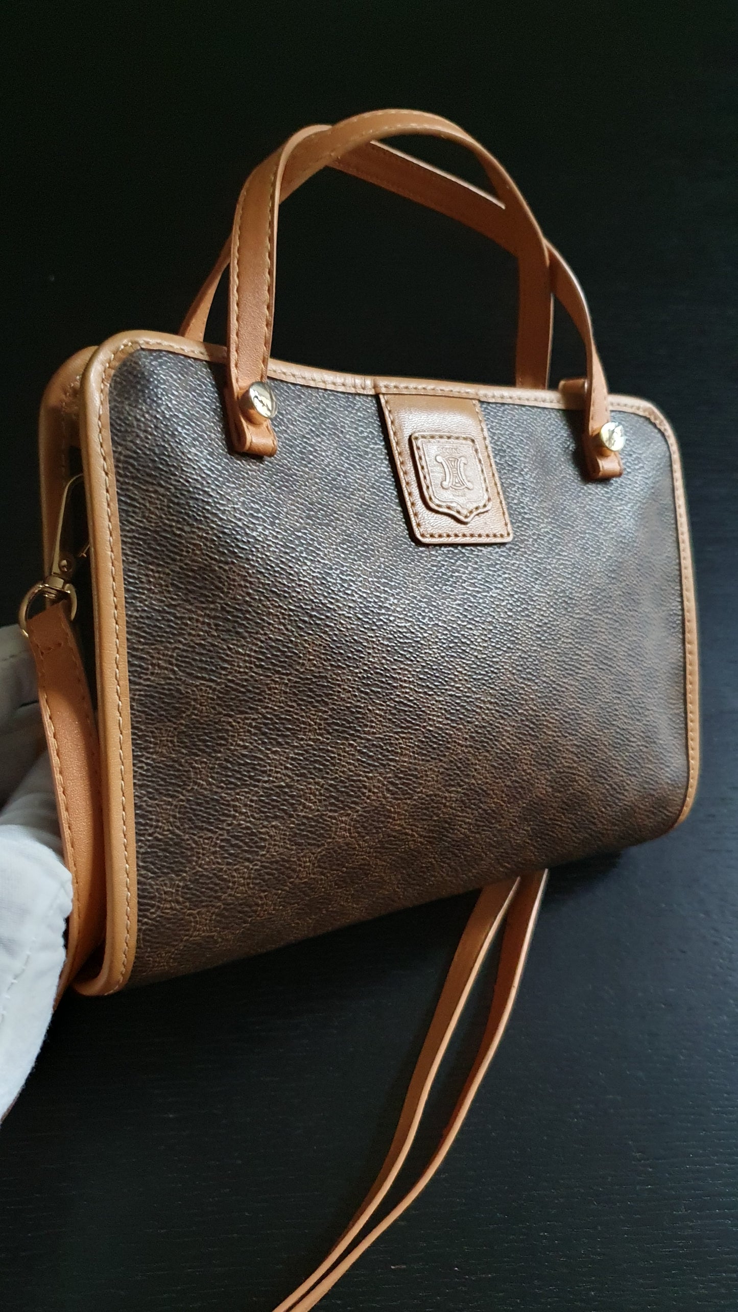 Authentic Vintage Celine Upcycle Purse with Straps