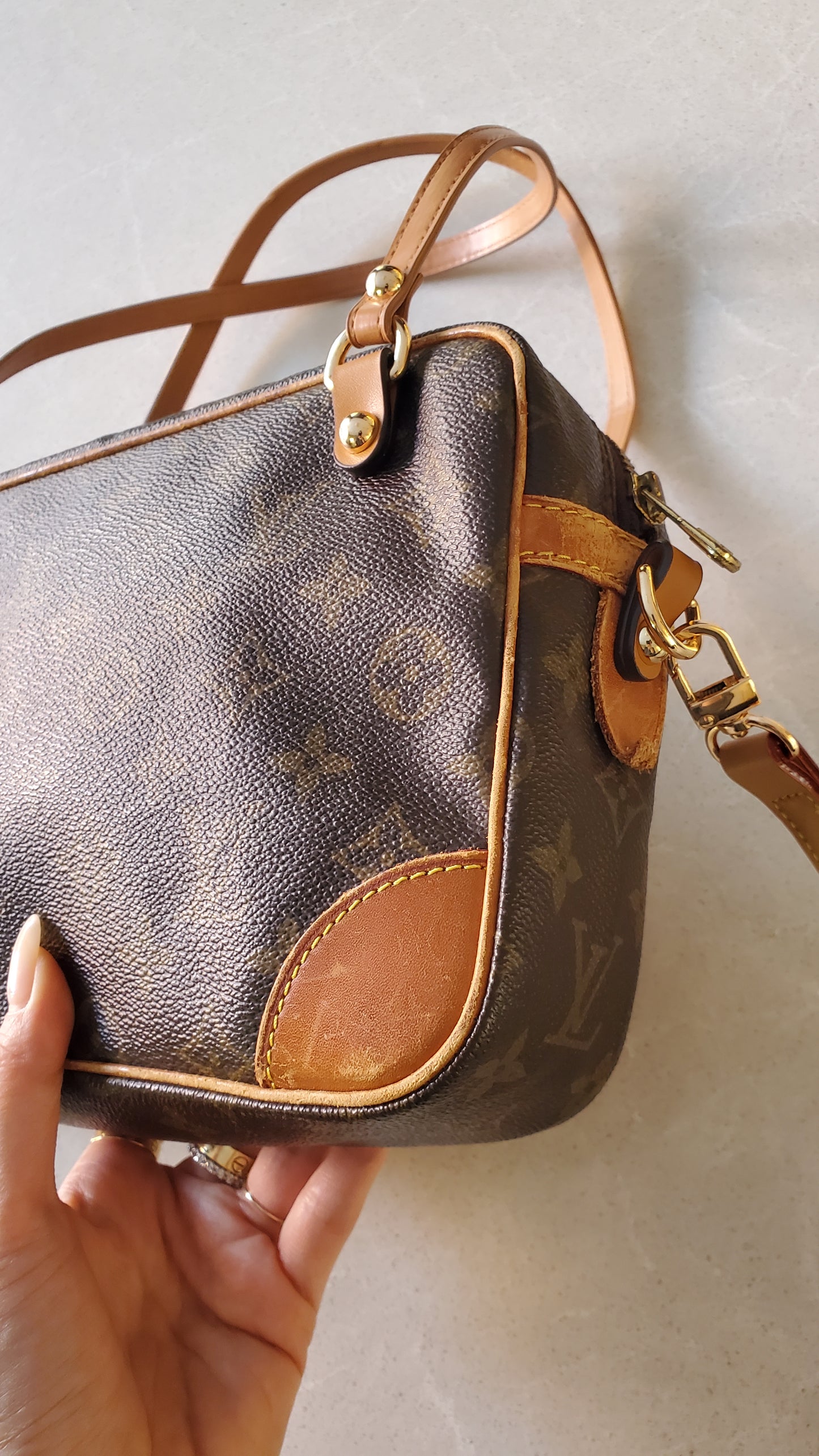 Authentic Vintage Louis Vuitton Upcycle Large Purse with Straps