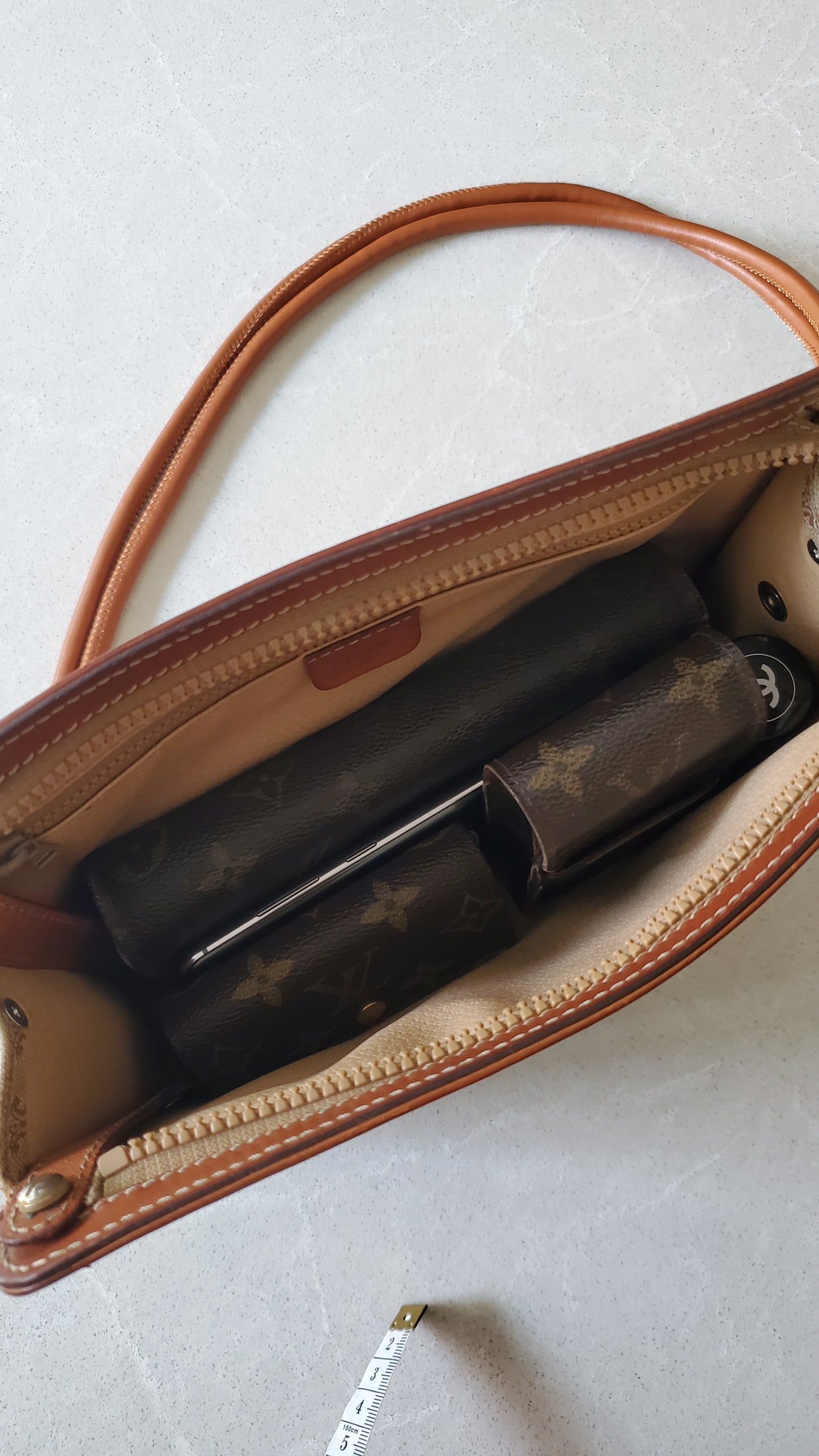 Authentic Vintage Celine (DM96*) Upcycle Purse on Strap & Chain