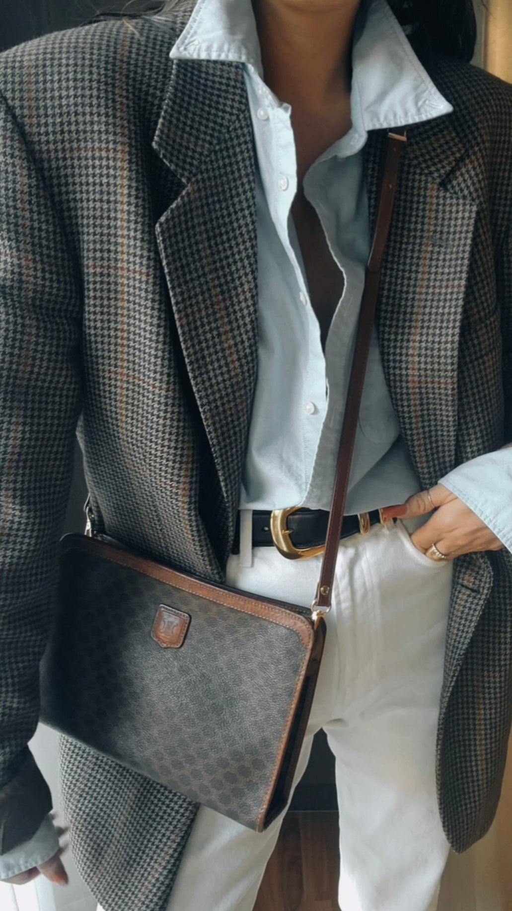 Authentic Vintage Celine Upcycle Purse on Strap