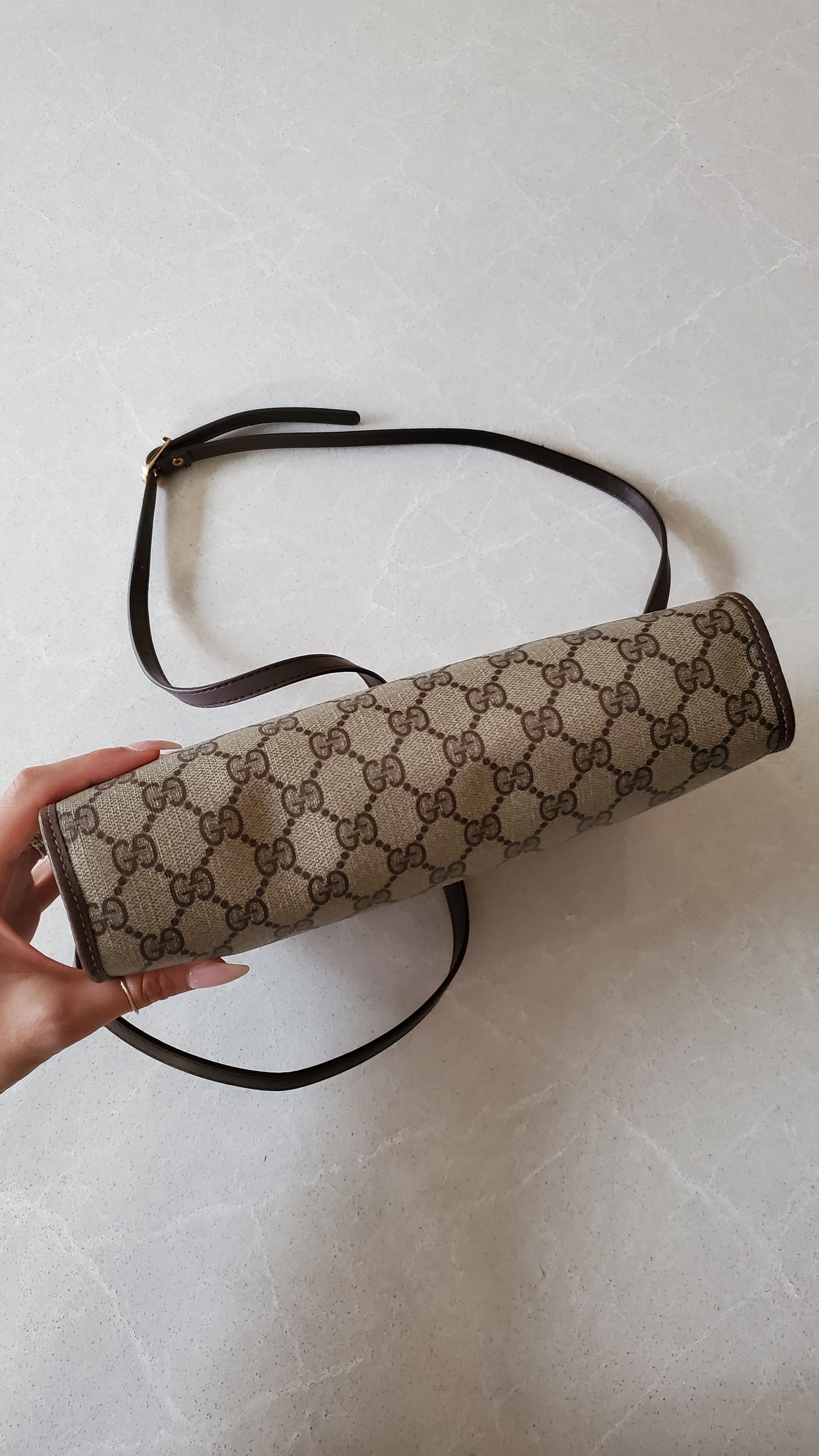 Authentic Vintage Gucci Upcycle Purse on Chain & Strap