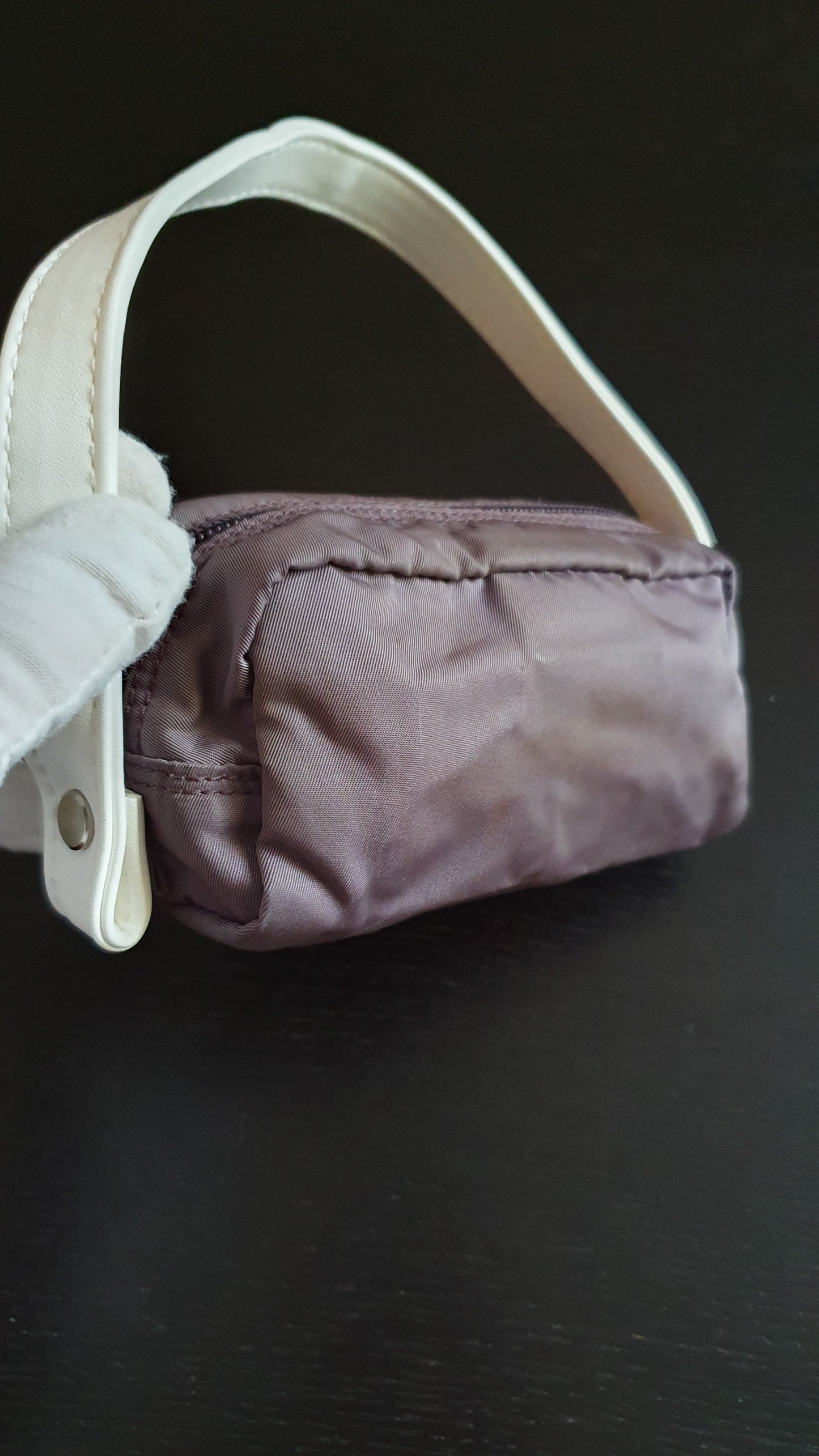 Authentic Prada Upcycle Purple Pouch with Strap