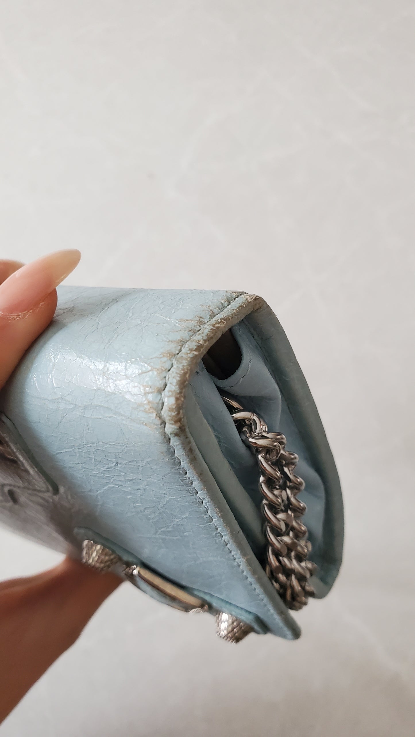 Authentic Balenciaga Upcycle Wallet on Chain