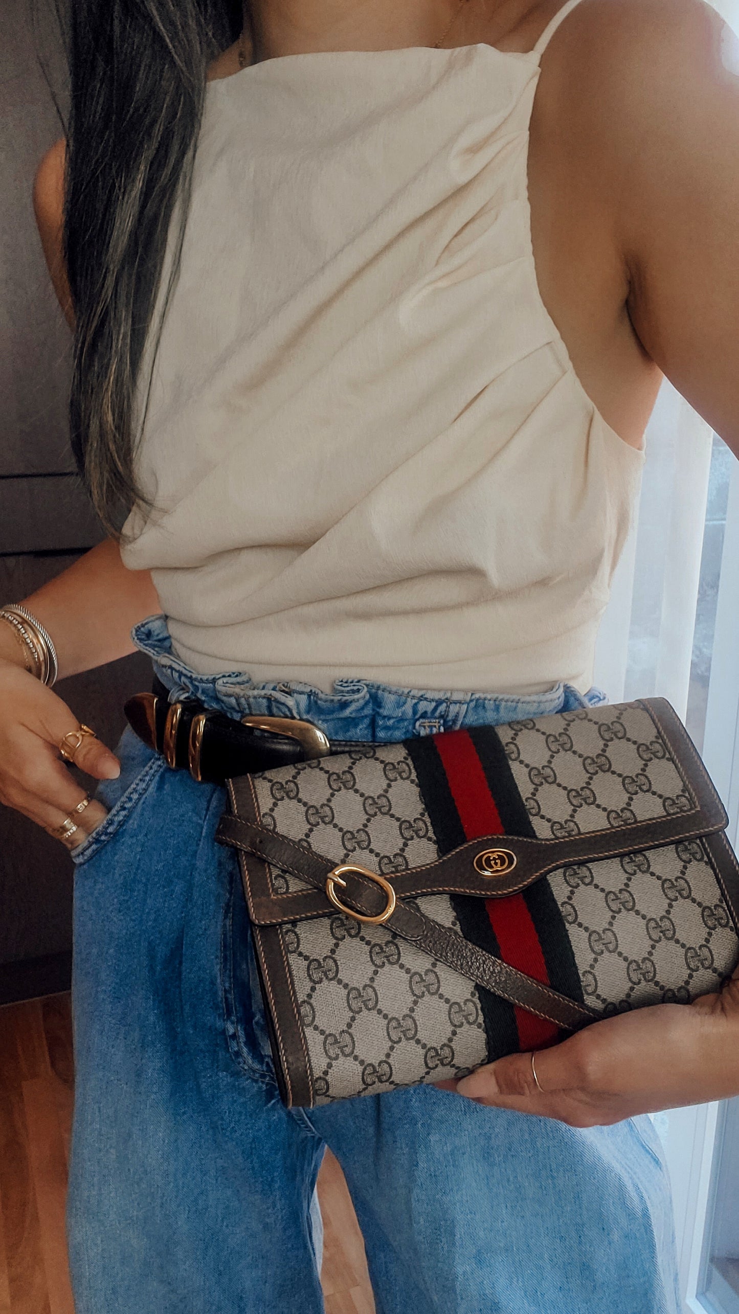 Authentic Vintage Gucci Upcycle Purse with Shoulder Strap (2/2)