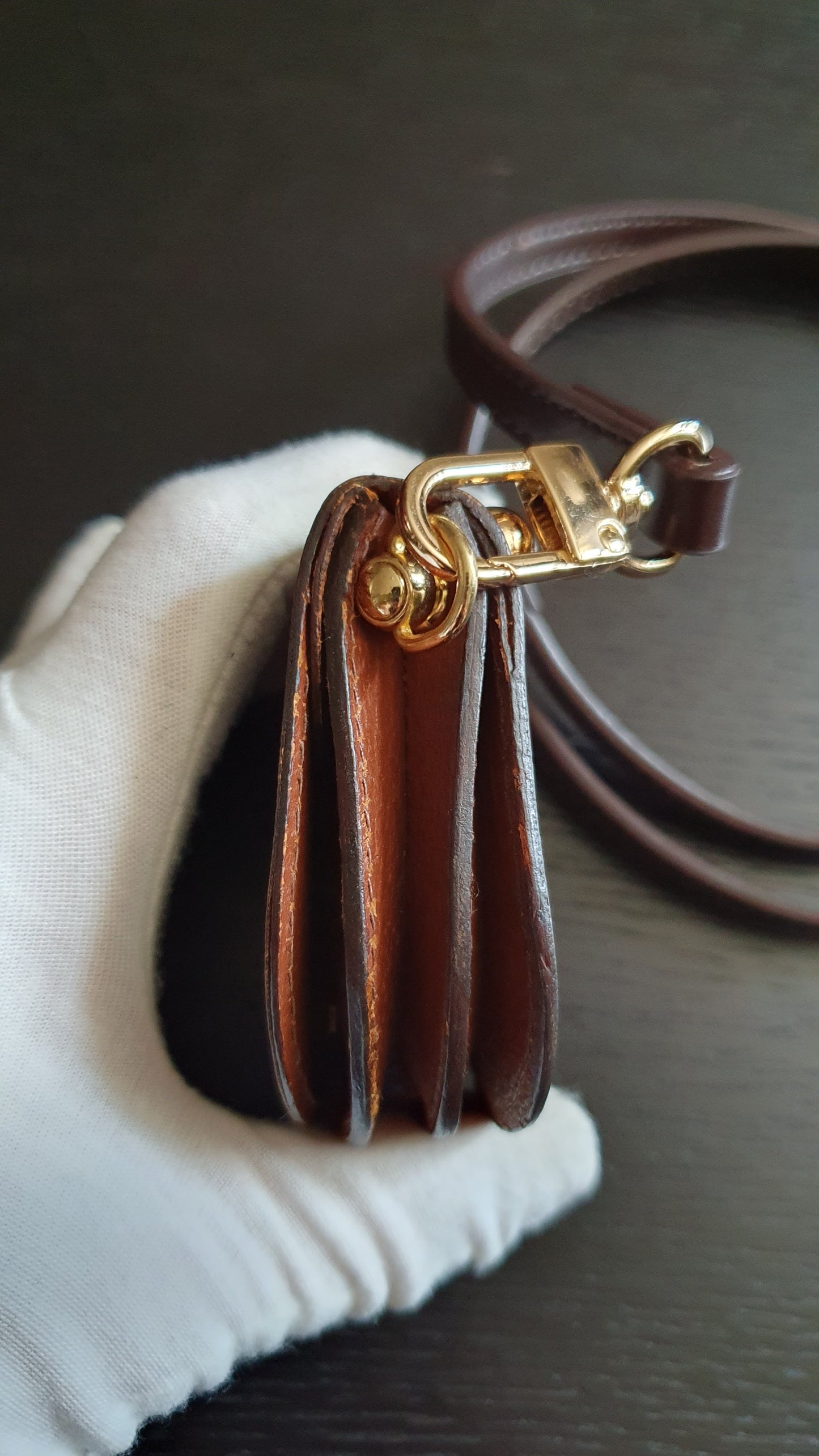 Authentic Vintage Louis Vuitton Upcycle Mini Pouch with Strap