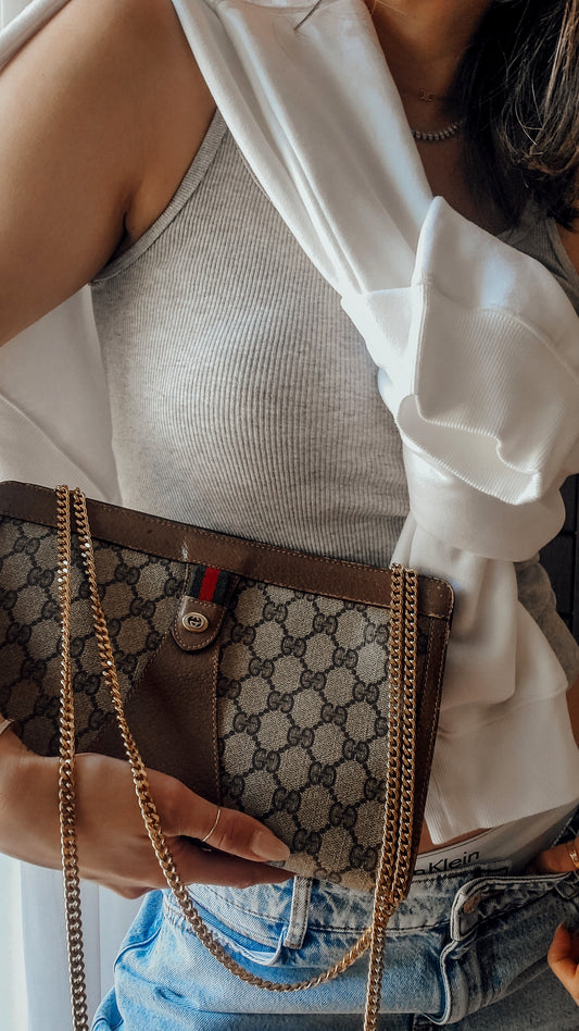 Authentic Vintage Gucci Upcycle Purse on Chains