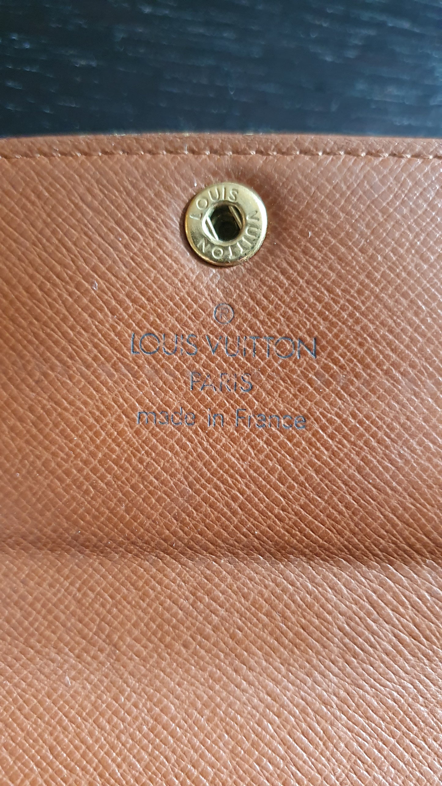 Authentic Vintage Louis Vuitton Upcycle Brown Monogram Wallet with Two Handles