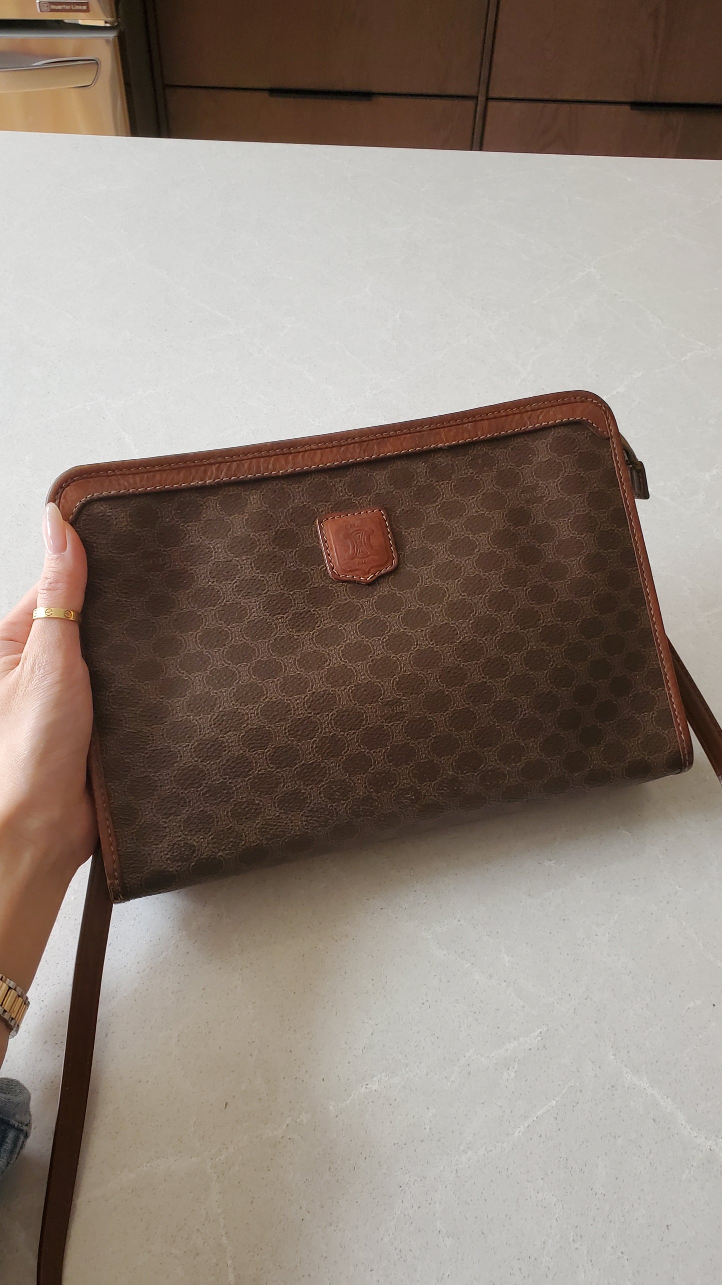 Authentic Vintage Celine Upcycle Purse on Strap