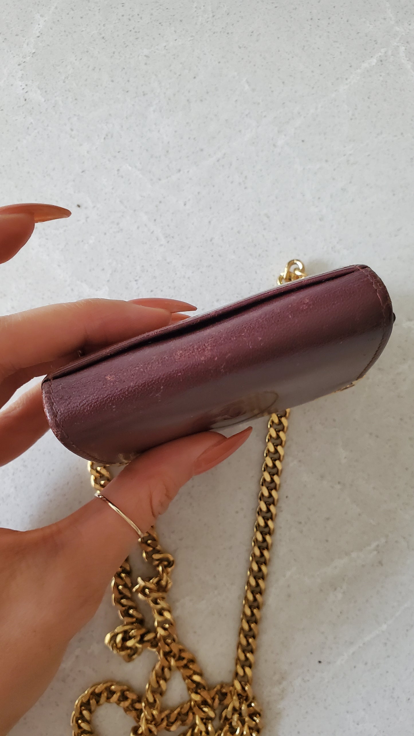 Authentic Vintage Cartier Upcycle Mini Pouch on Chain