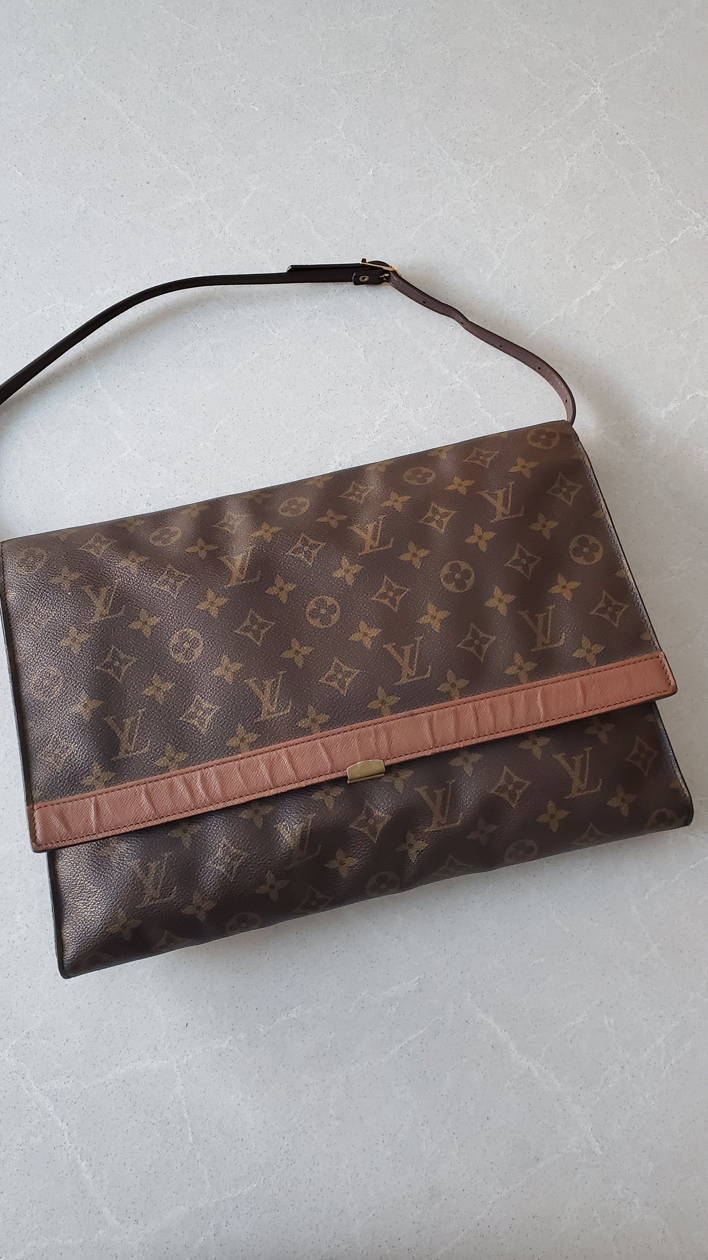 Authentic Vintage Louis Vuitton Upcycle Purse with Shoulder Strap