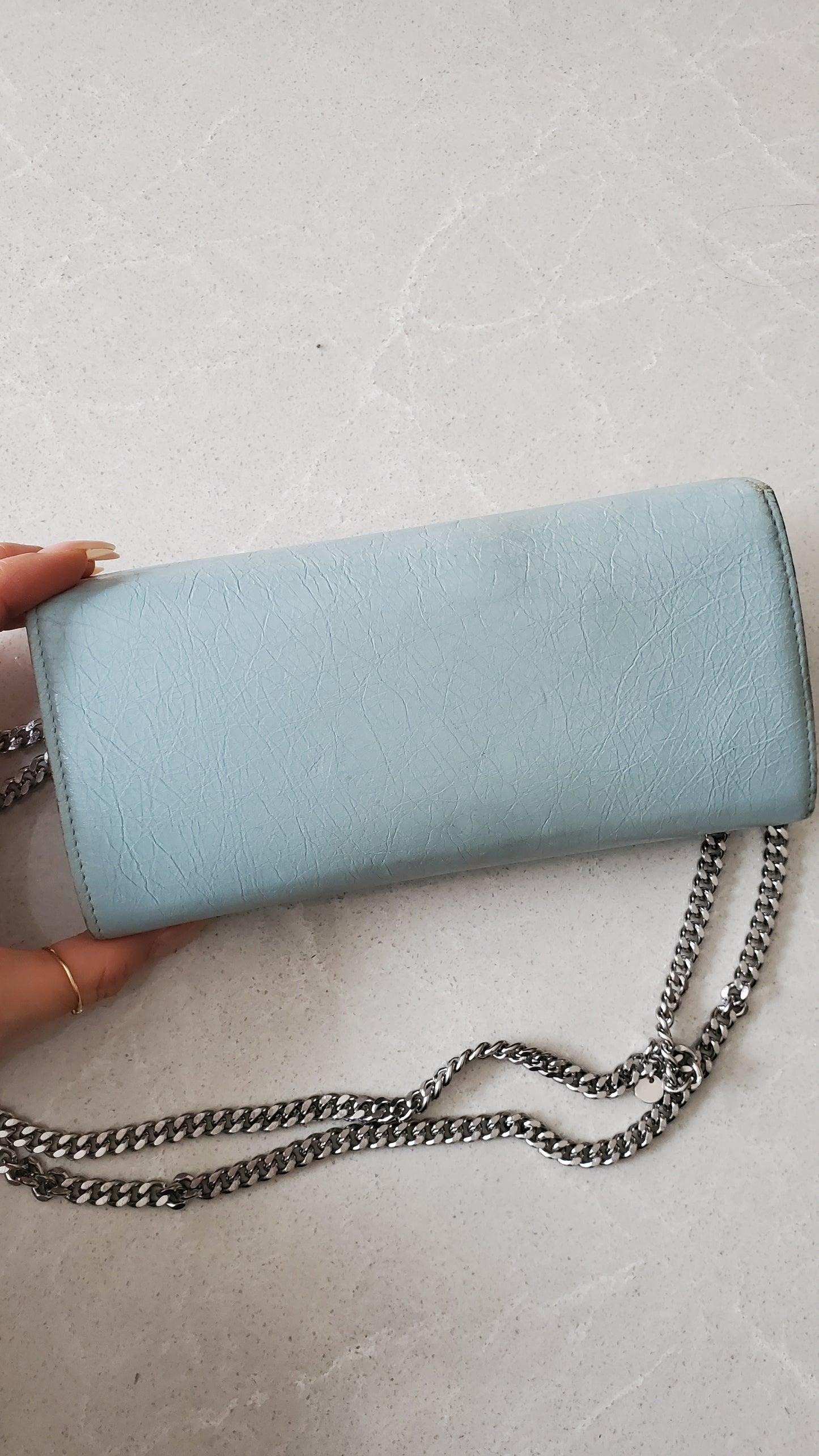 Authentic Balenciaga Upcycle Wallet on Chain