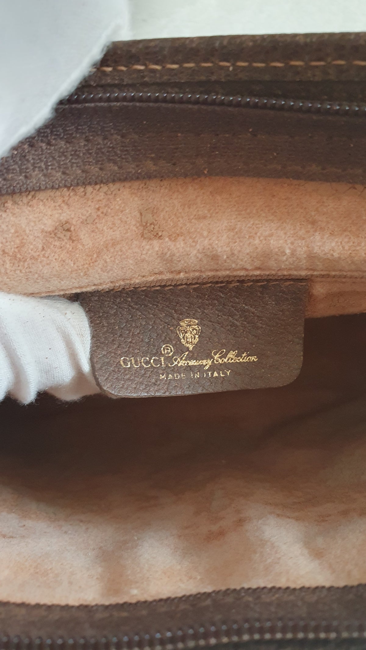Authentic Vintage Gucci Upcycle Brown Purse with Straps and Chain
