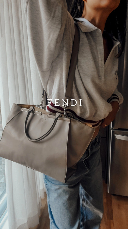 Authentic Fendi Large Leather Bag