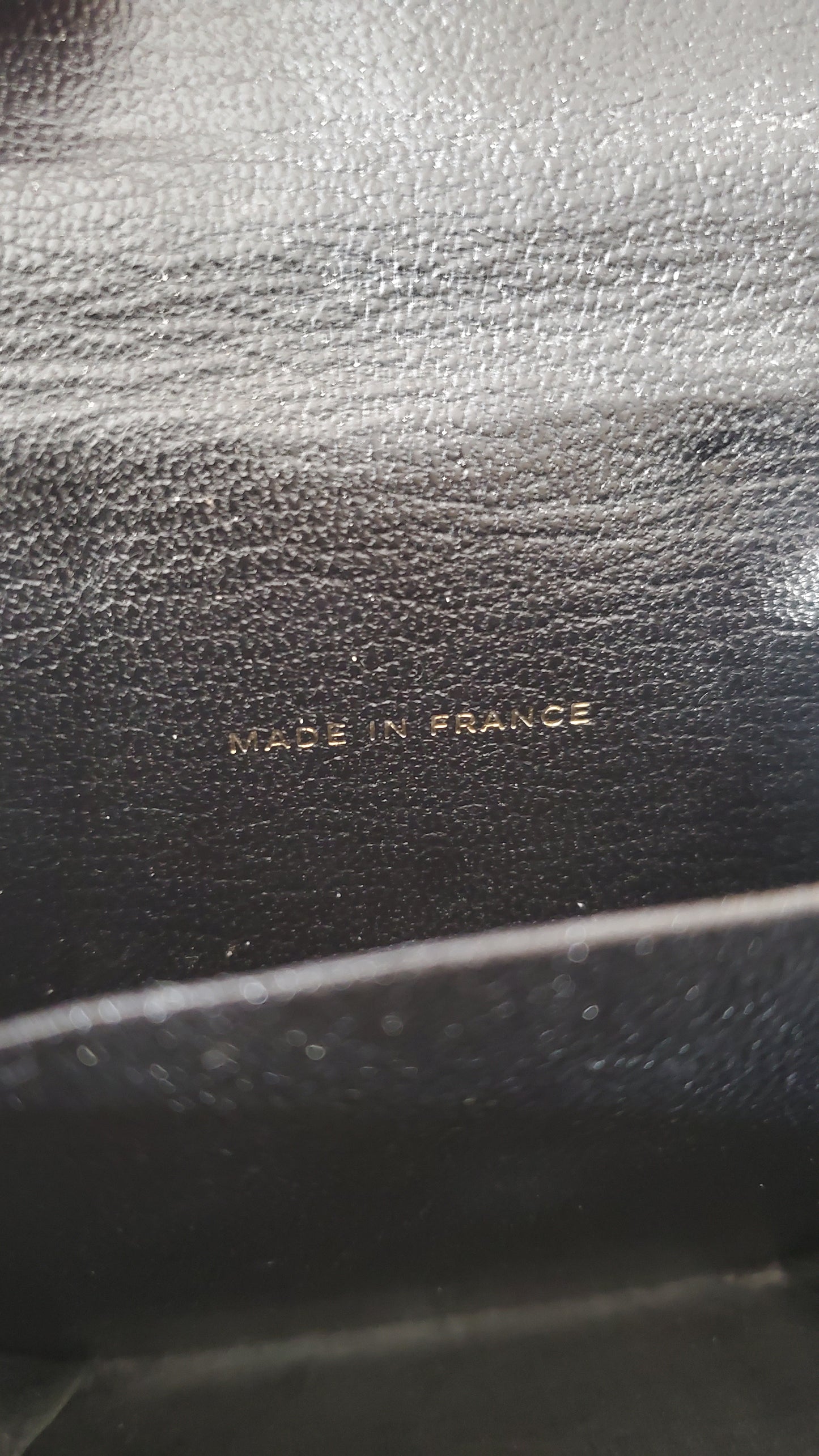 Authentic Chanel Upcycle Black Caviar Compact a Wallet with Strap