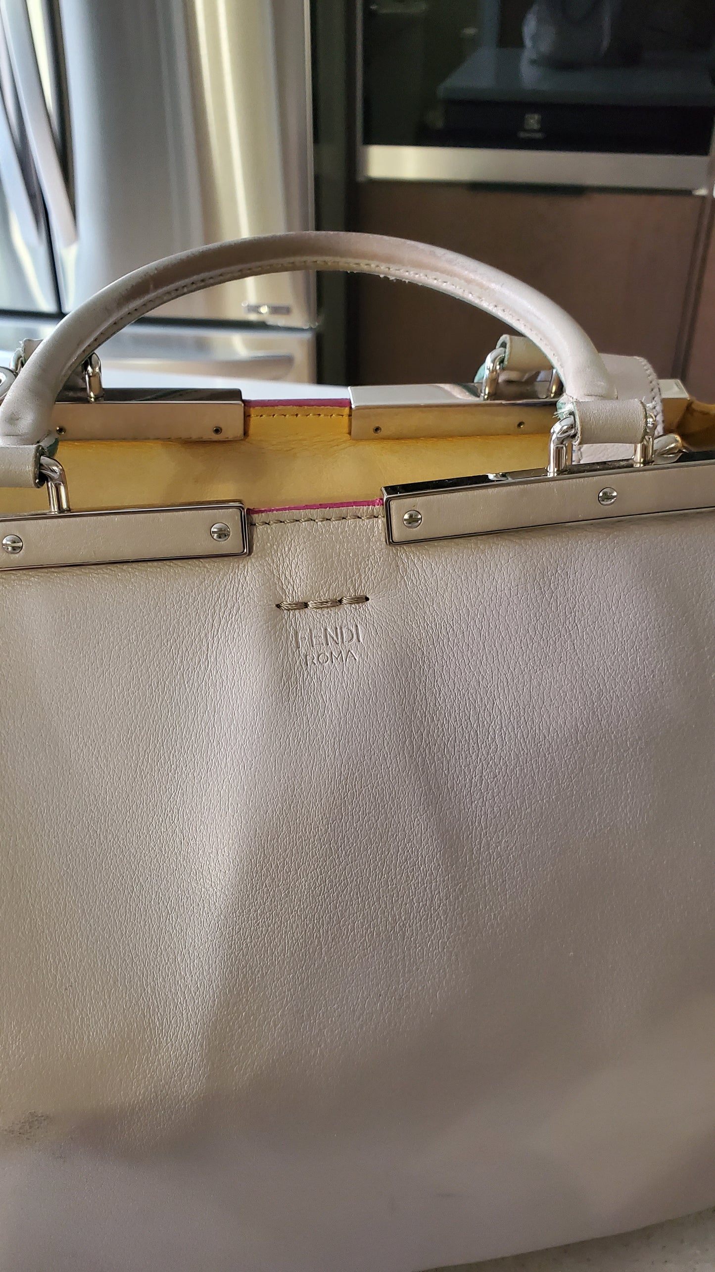 Authentic Fendi Large Leather Bag