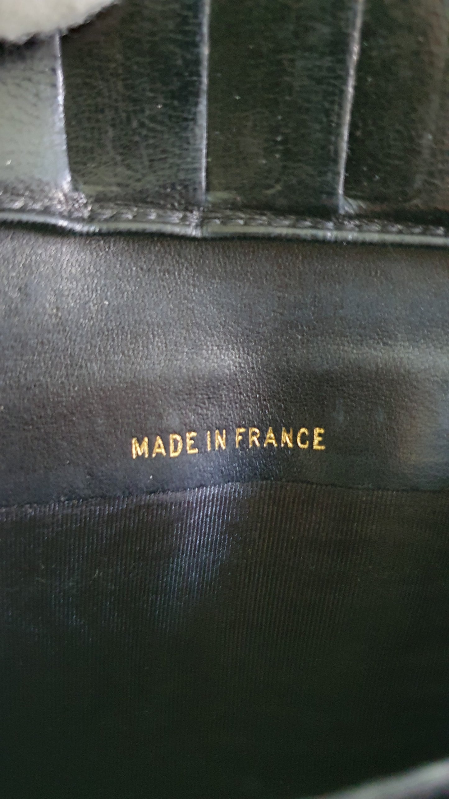 Authentic Chanel Upcycle Black Patent Wallet with Handle Straps