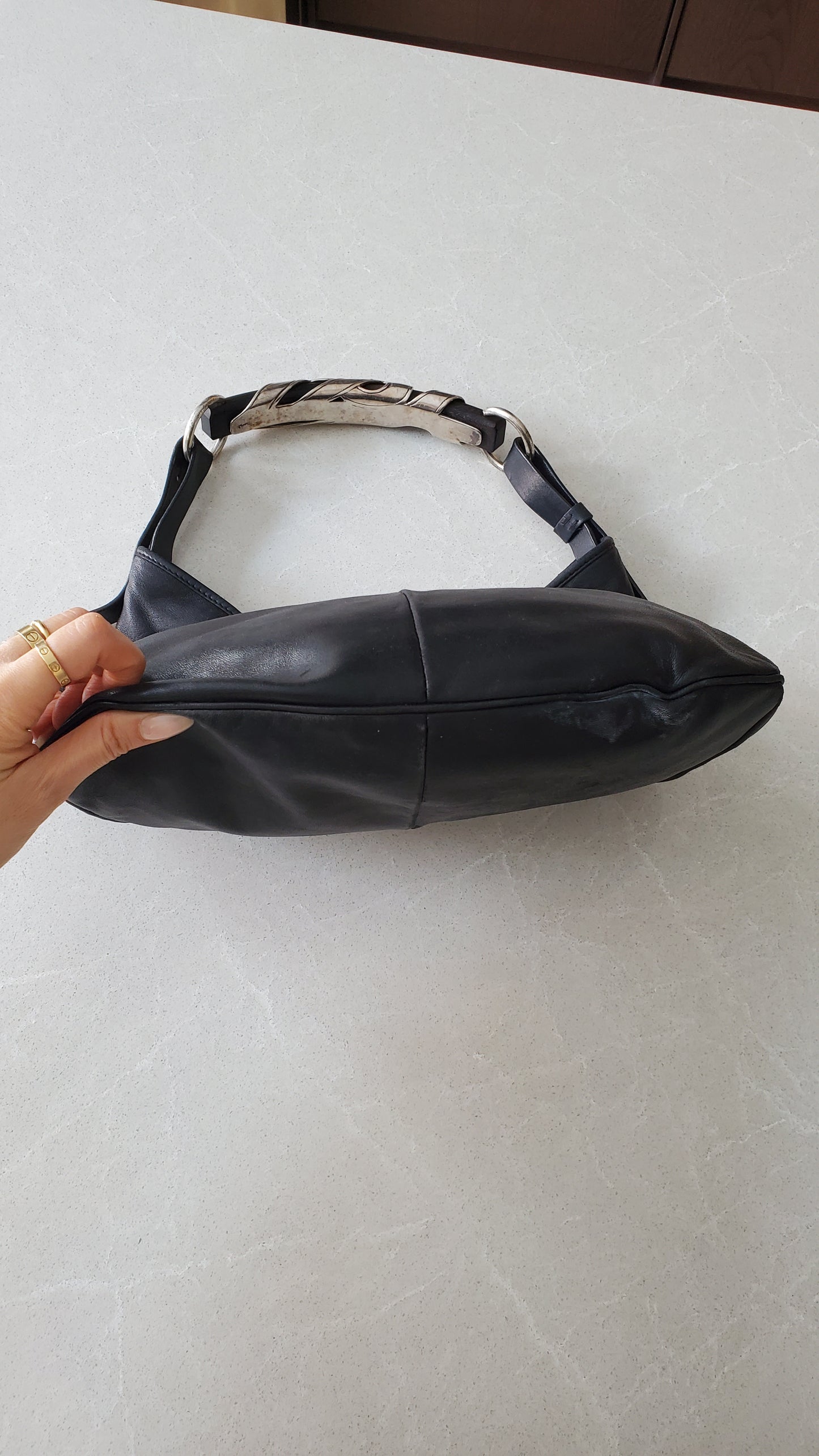 Authentic Vintage Saint Laurent Mombasa Black Iconic 00s It-Bag