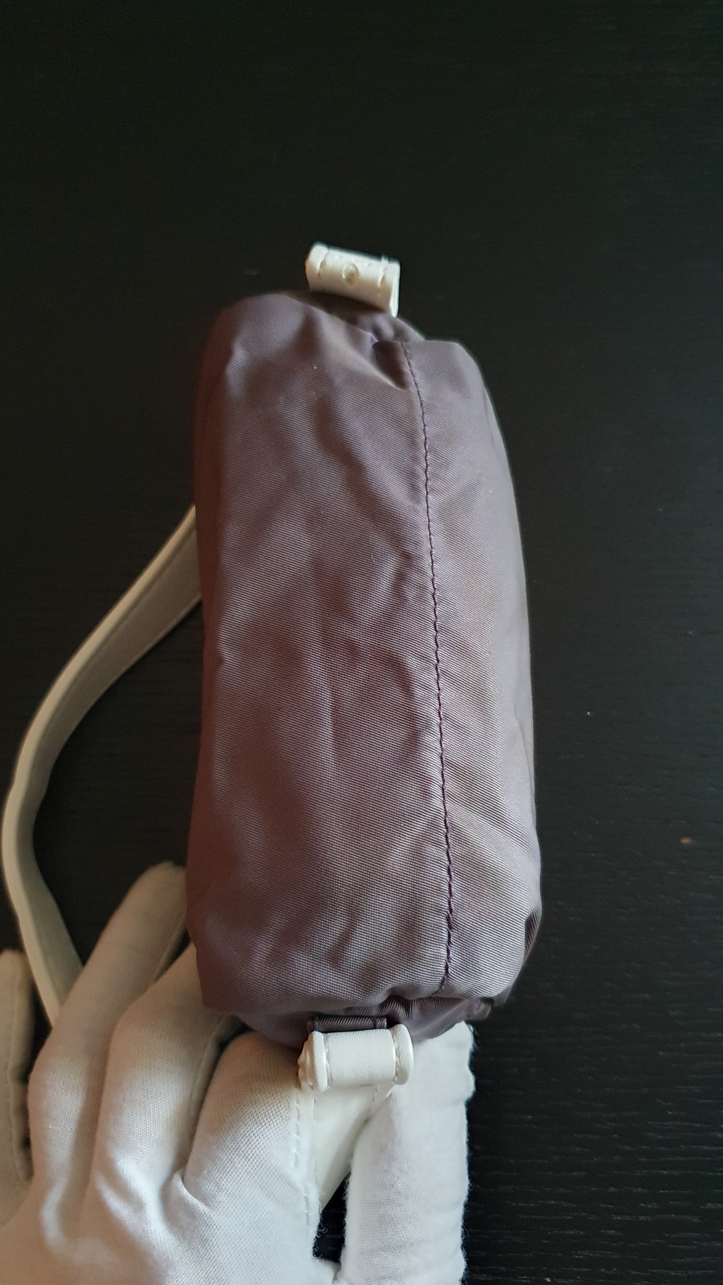 Authentic Prada Upcycle Purple Pouch with Strap