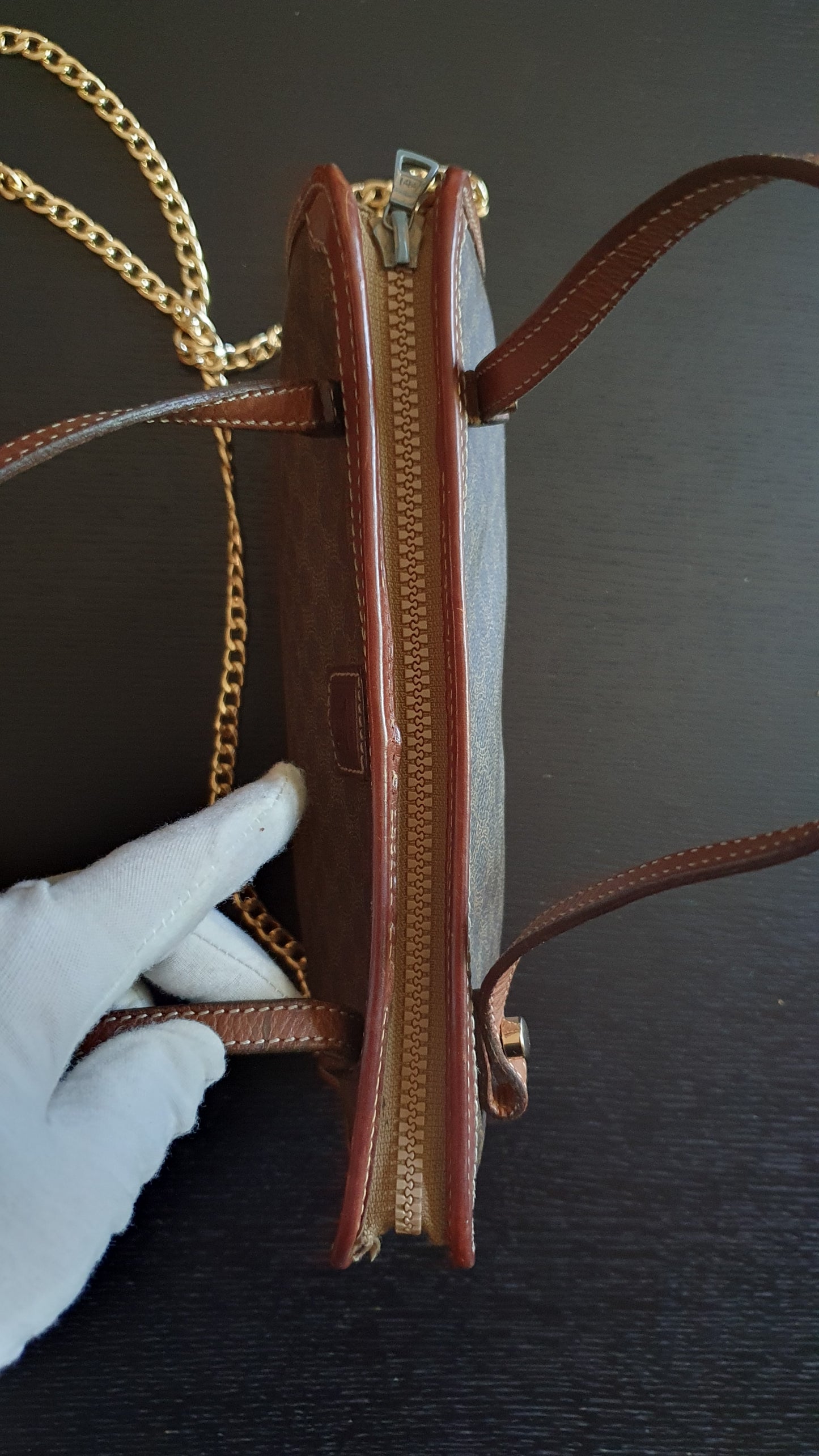 Authentic Vintage Celine Upcycle Purse (with Two Handle Straps)