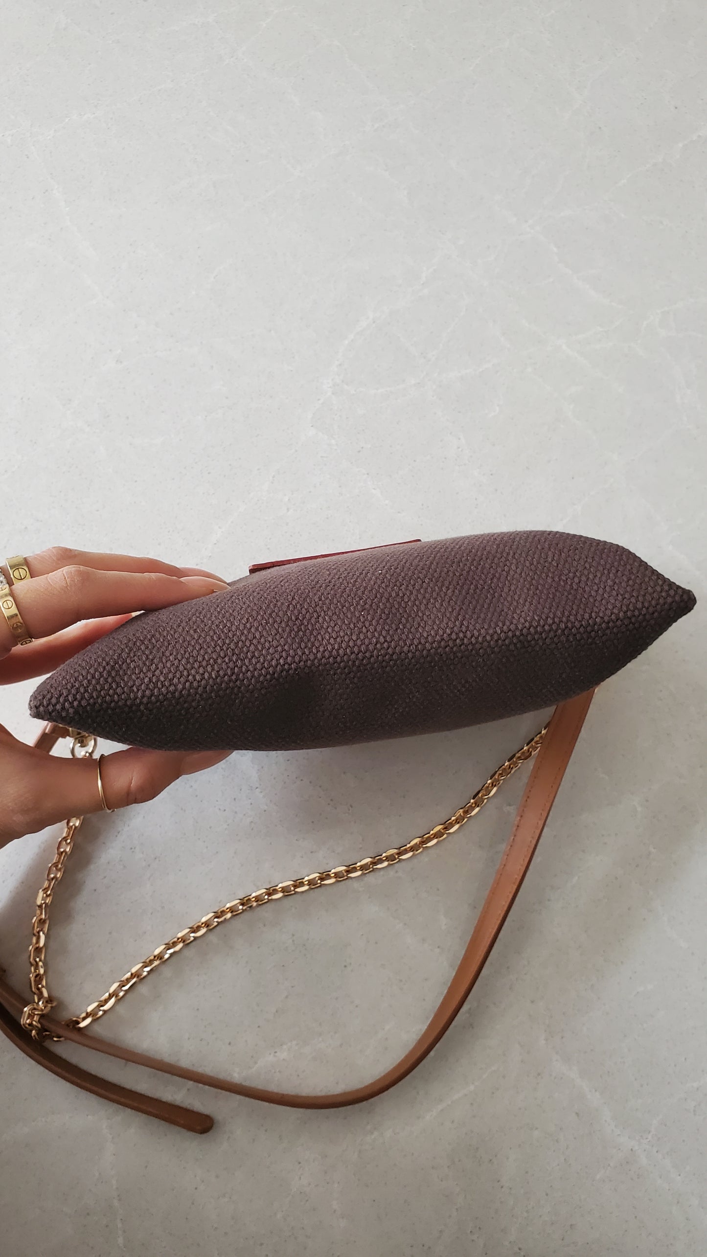 Authentic Louis Vuitton Upcycle Shoulder Purse on Chain/ Strap