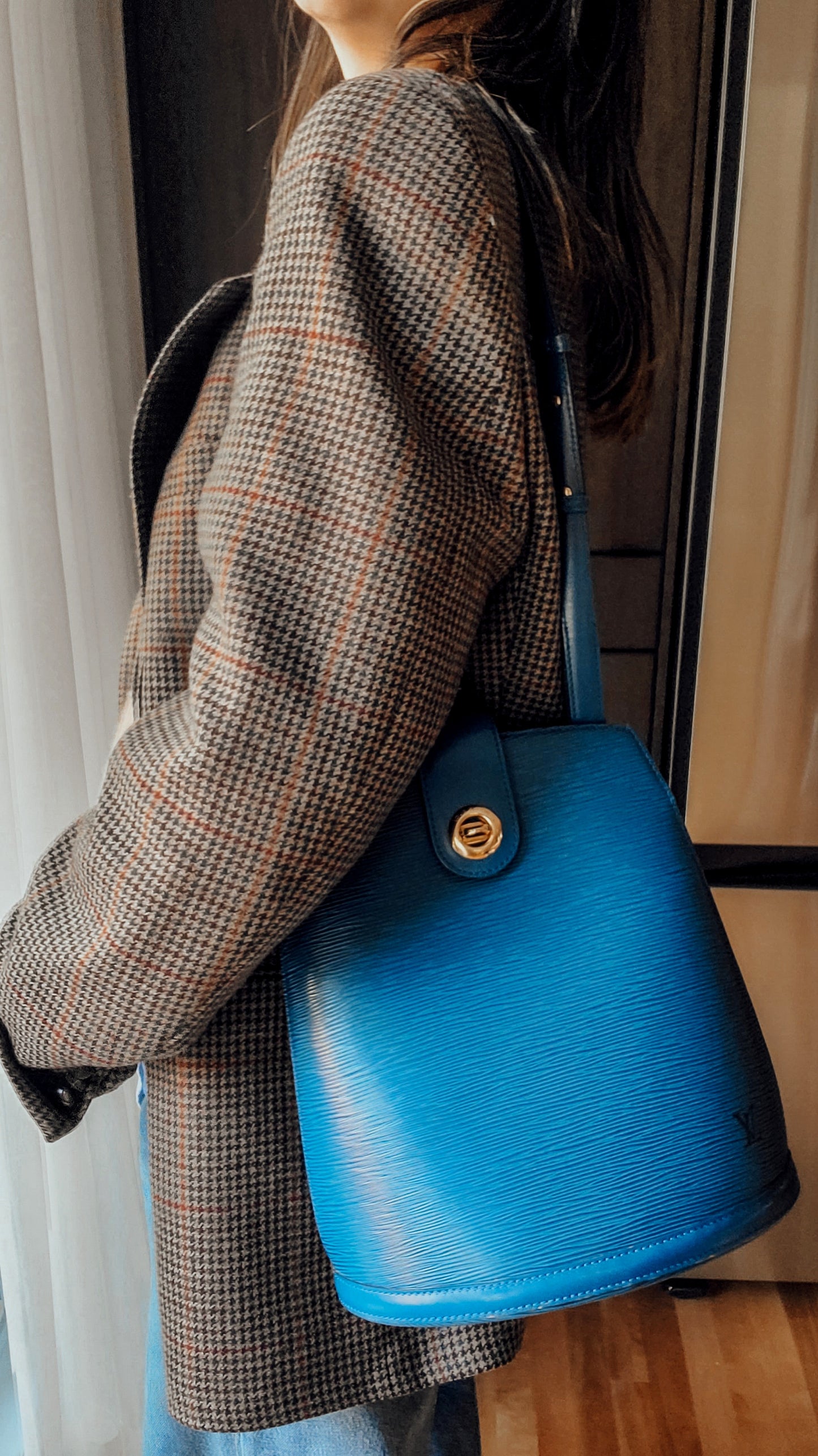 Authentic Vintage Louis Vuitton Blue Epi Bag