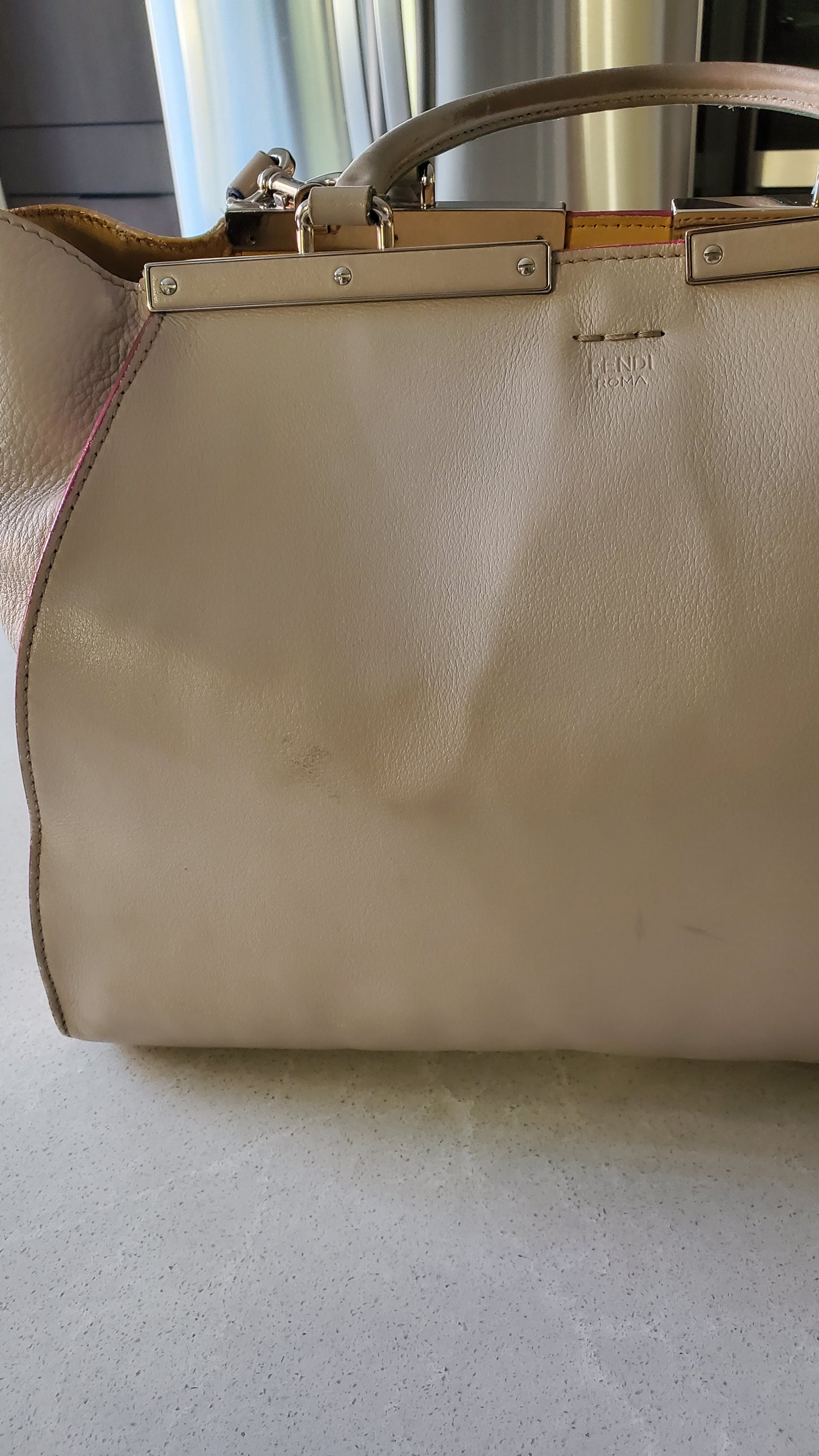 Authentic Fendi Large Leather Bag