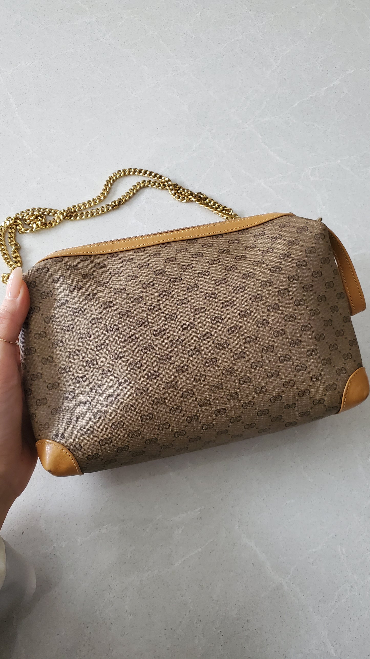 Authentic Vintage Gucci Upcycle Purse on Chain