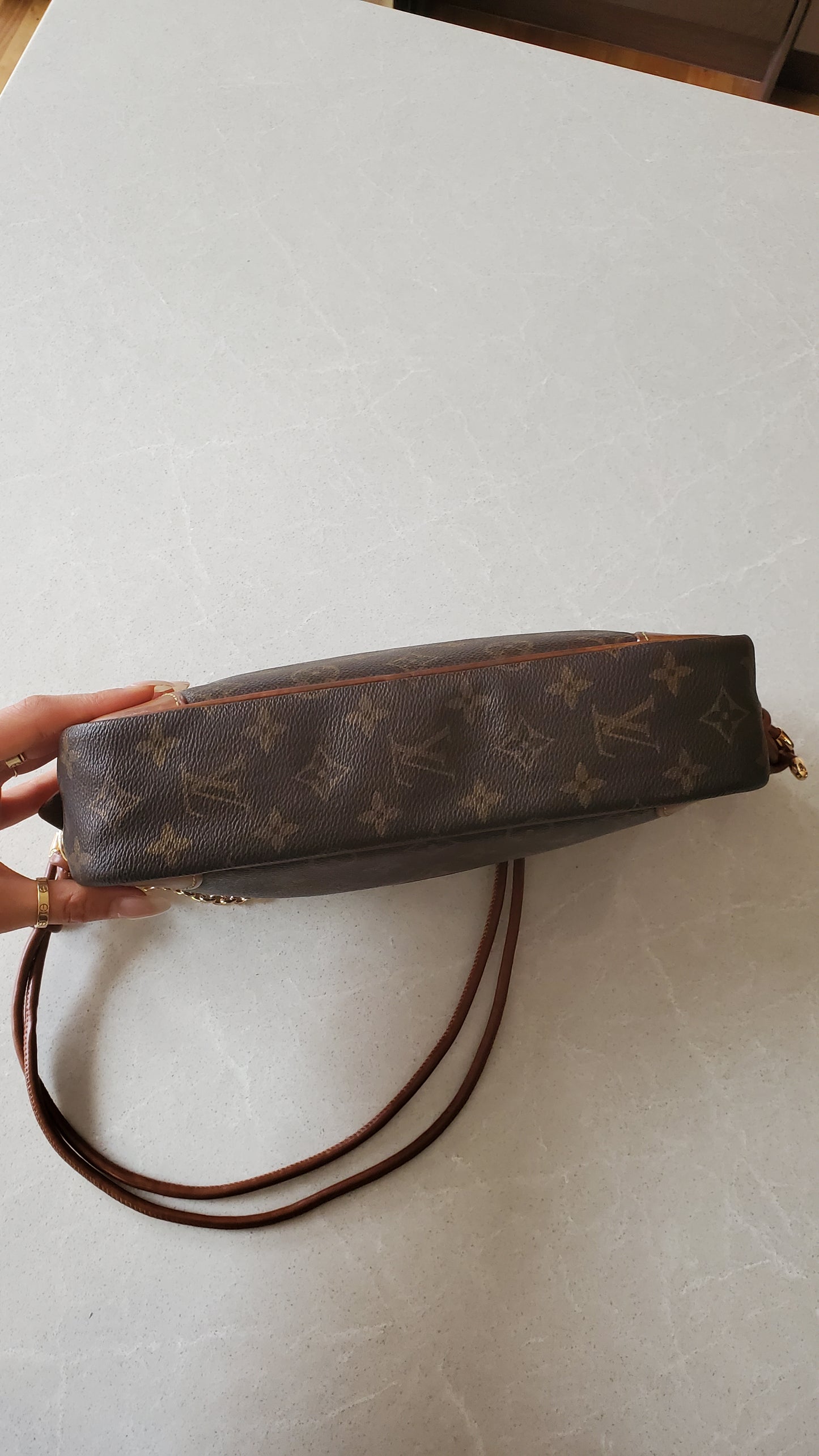 Authentic Vintage Louis Vuitton Upcycle Purse with Strap & Chain