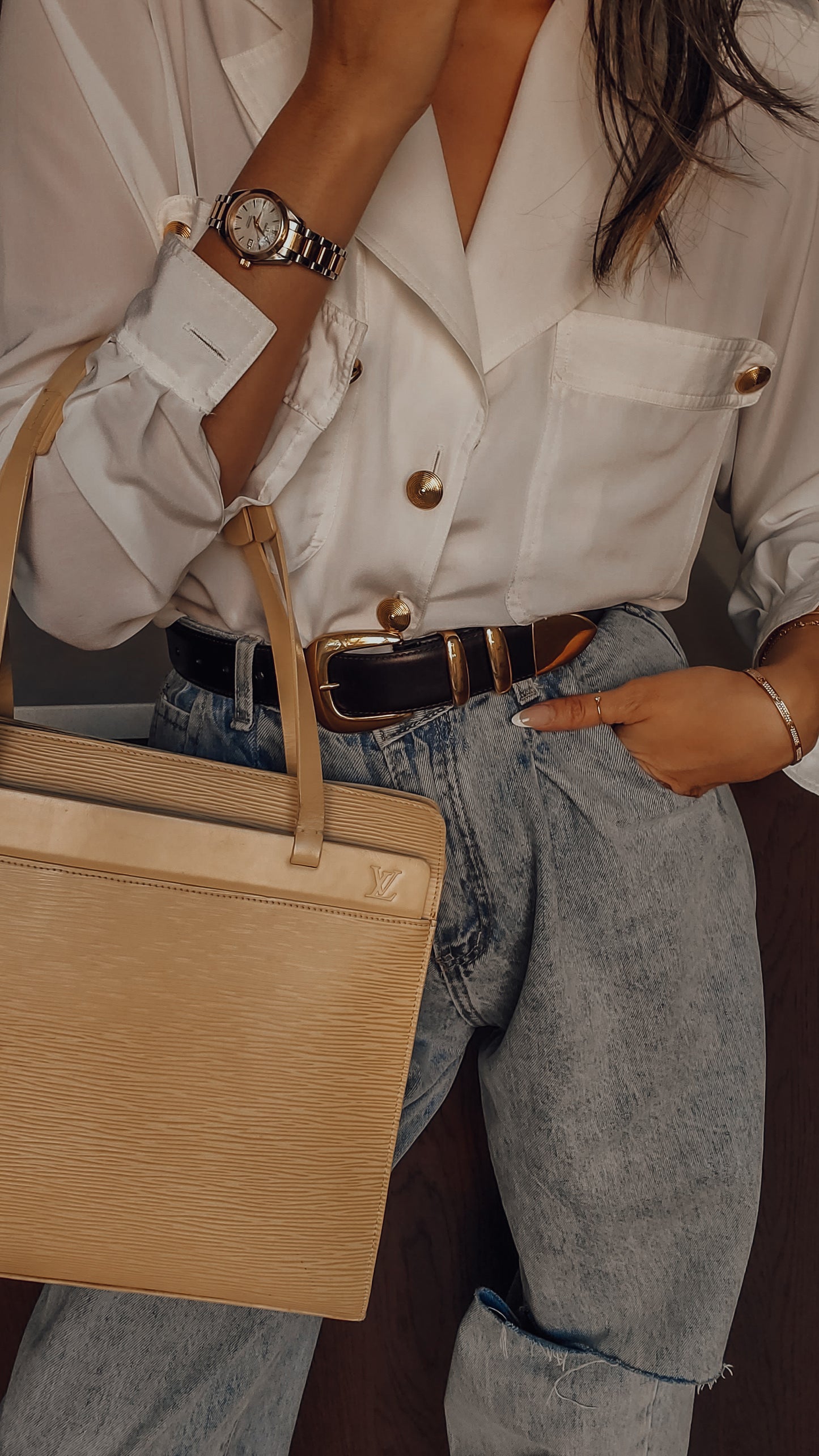 Authentic Louis Vuitton Y2K (Year 2000) Cream Epi Purse