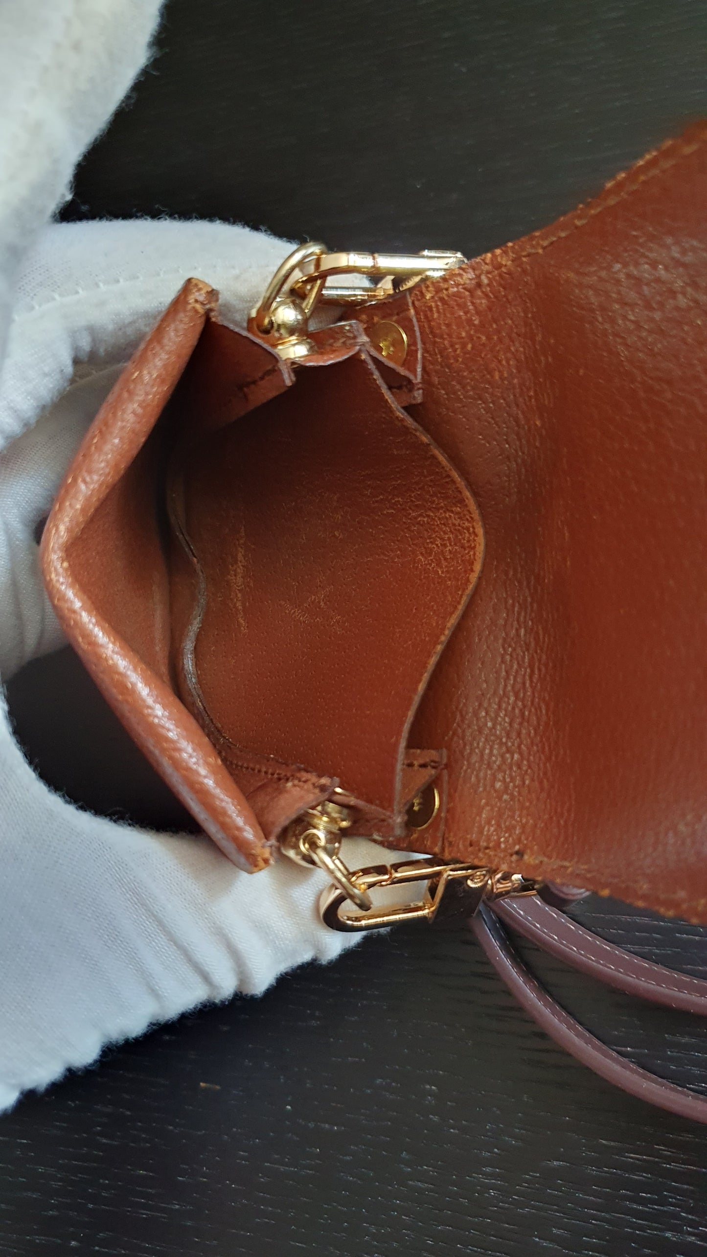Authentic Vintage Louis Vuitton Upcycle Mini Pouch with Strap