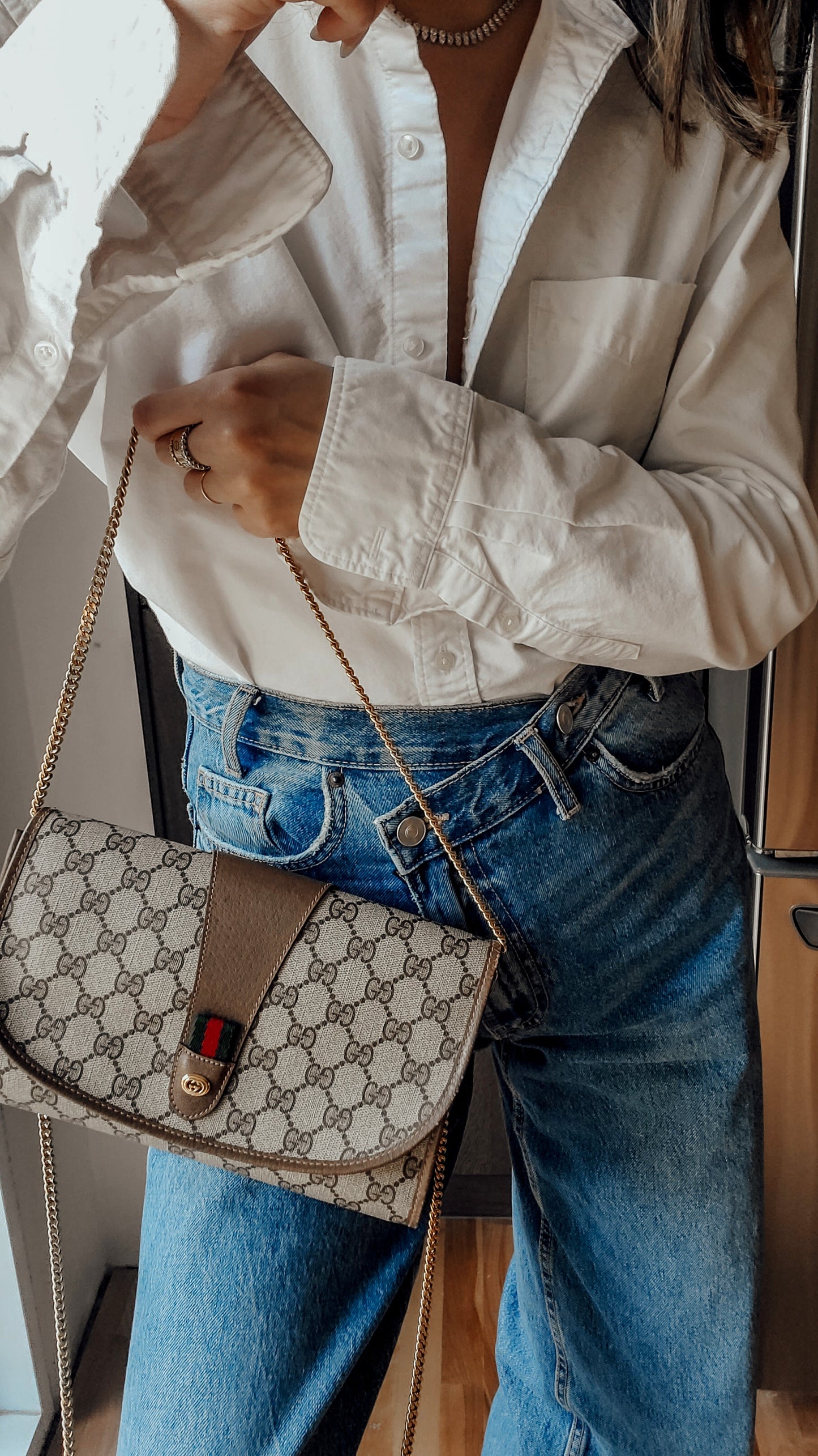 Authentic Vintage Gucci Upcycle Purse on Chains