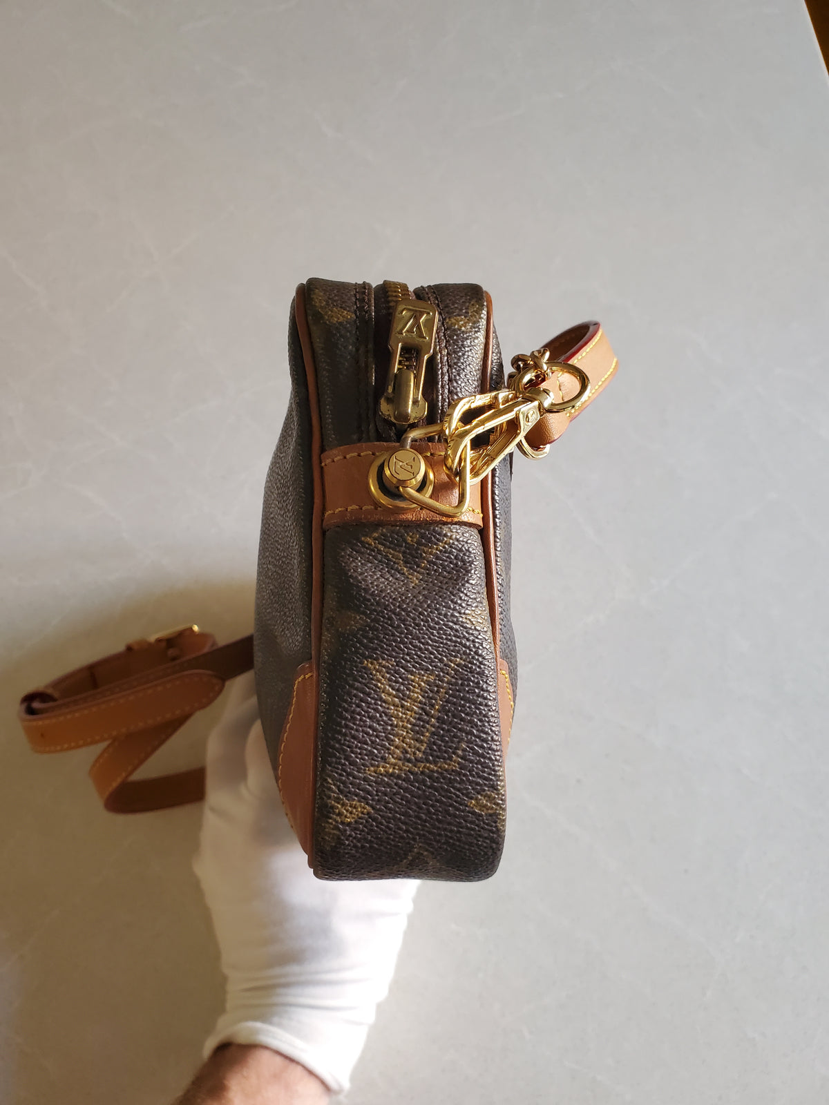 Authentic Vintage Louis Vuitton (2) Upcycle Purse with Strap & Chain
